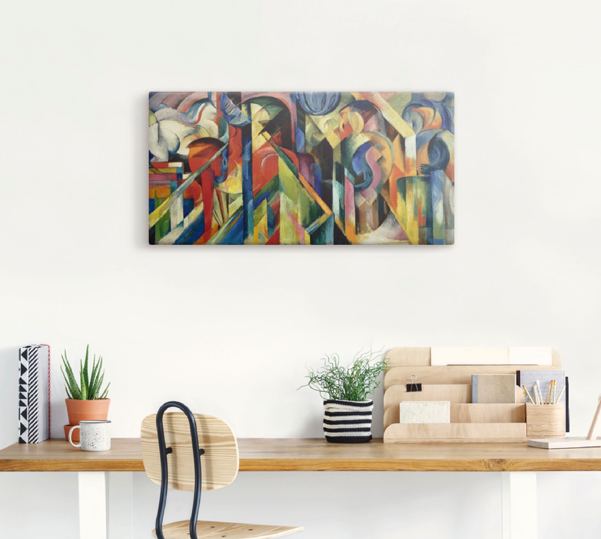 Artland Wandbild »Stallungen. 1913«, Muster, (1 St.), als Leinwandbild, Wandaufkleber in verschied. Grössen