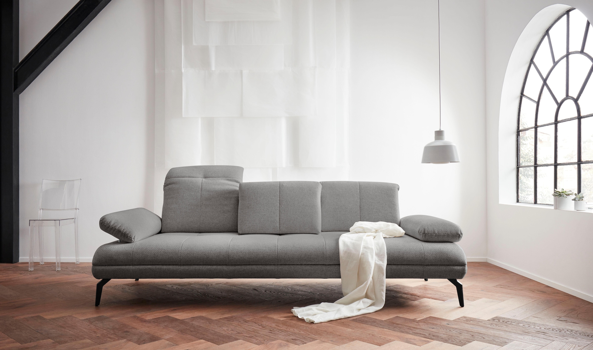 Image of Home affaire 3-Sitzer "Stenlille Multifunktionssofa, bequem" incl. Sitztiefen-, Kopfteil- und Armteilverstellung