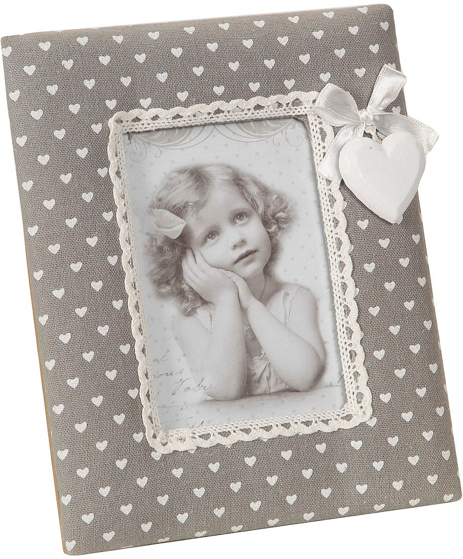 Image of Ambiente Haus Einzelrahmen »Stoff Fotorahmen - grau 20x16cm«, (1 St.) bei Ackermann Versand Schweiz