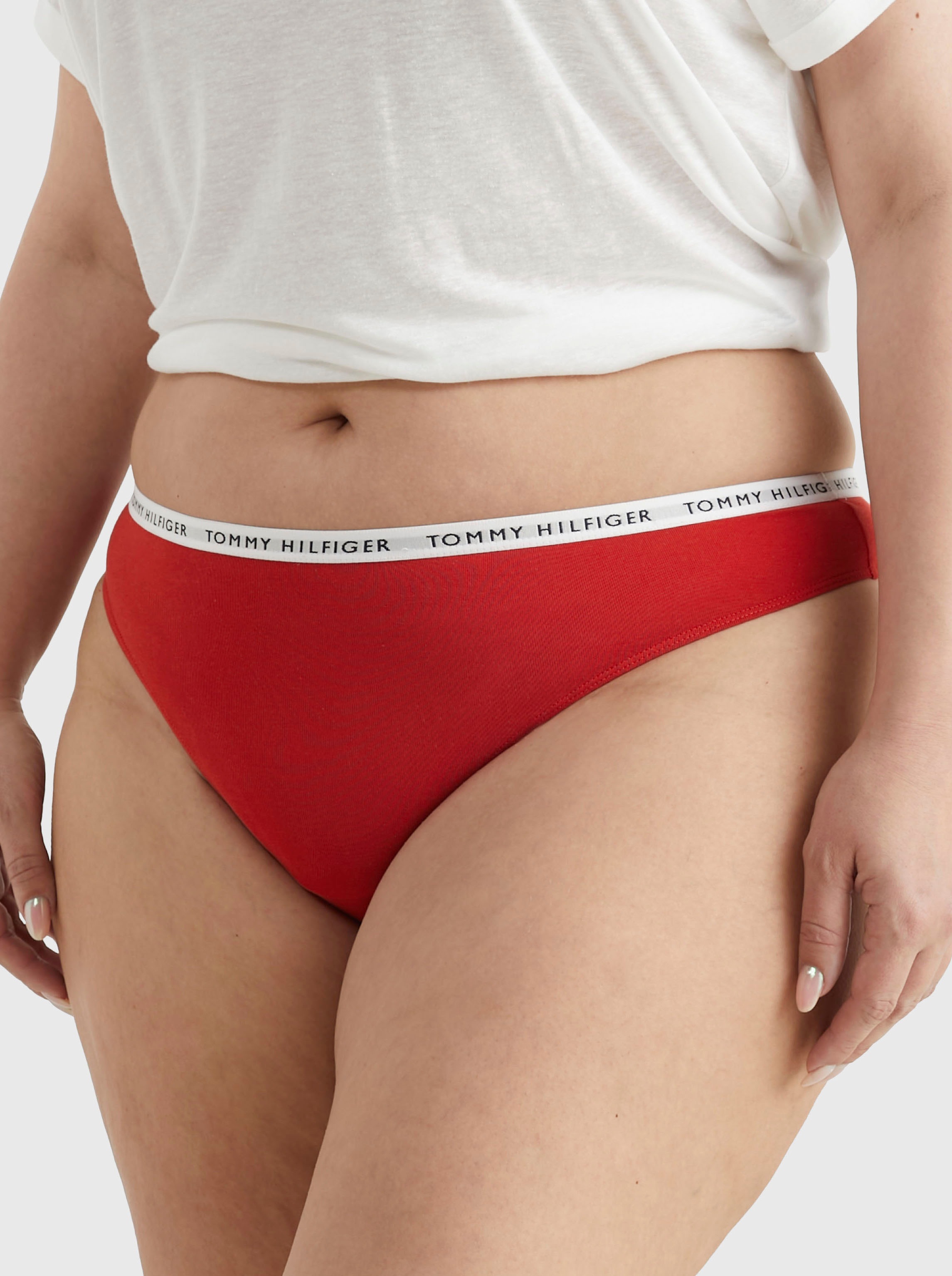 Tommy Hilfiger Underwear Slip, (Set, 3 St., 3er-Pack), mit Logo auf dem Taillenbund