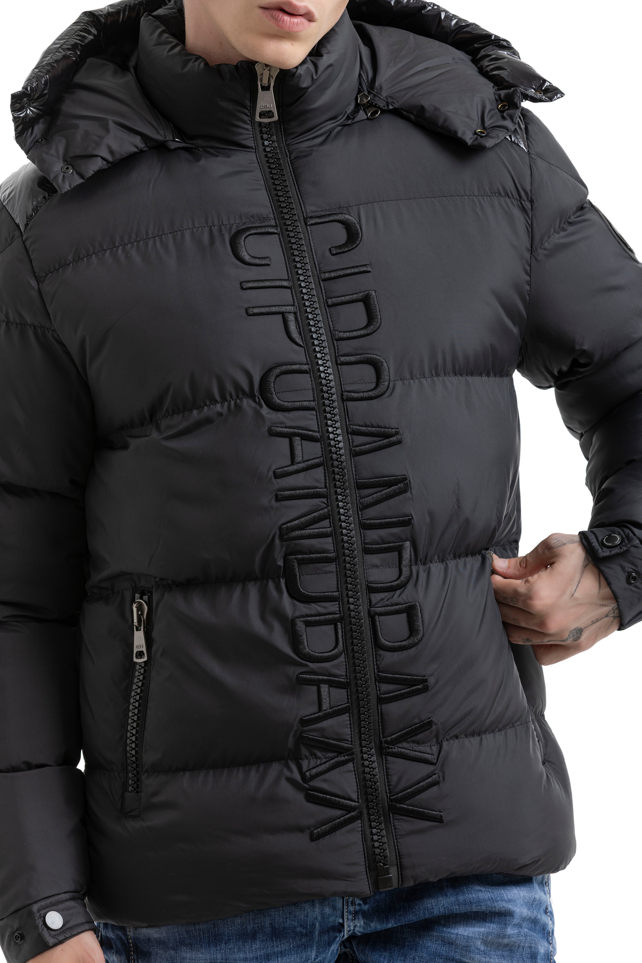 Cipo & Baxx Steppjacke mit Kapuze