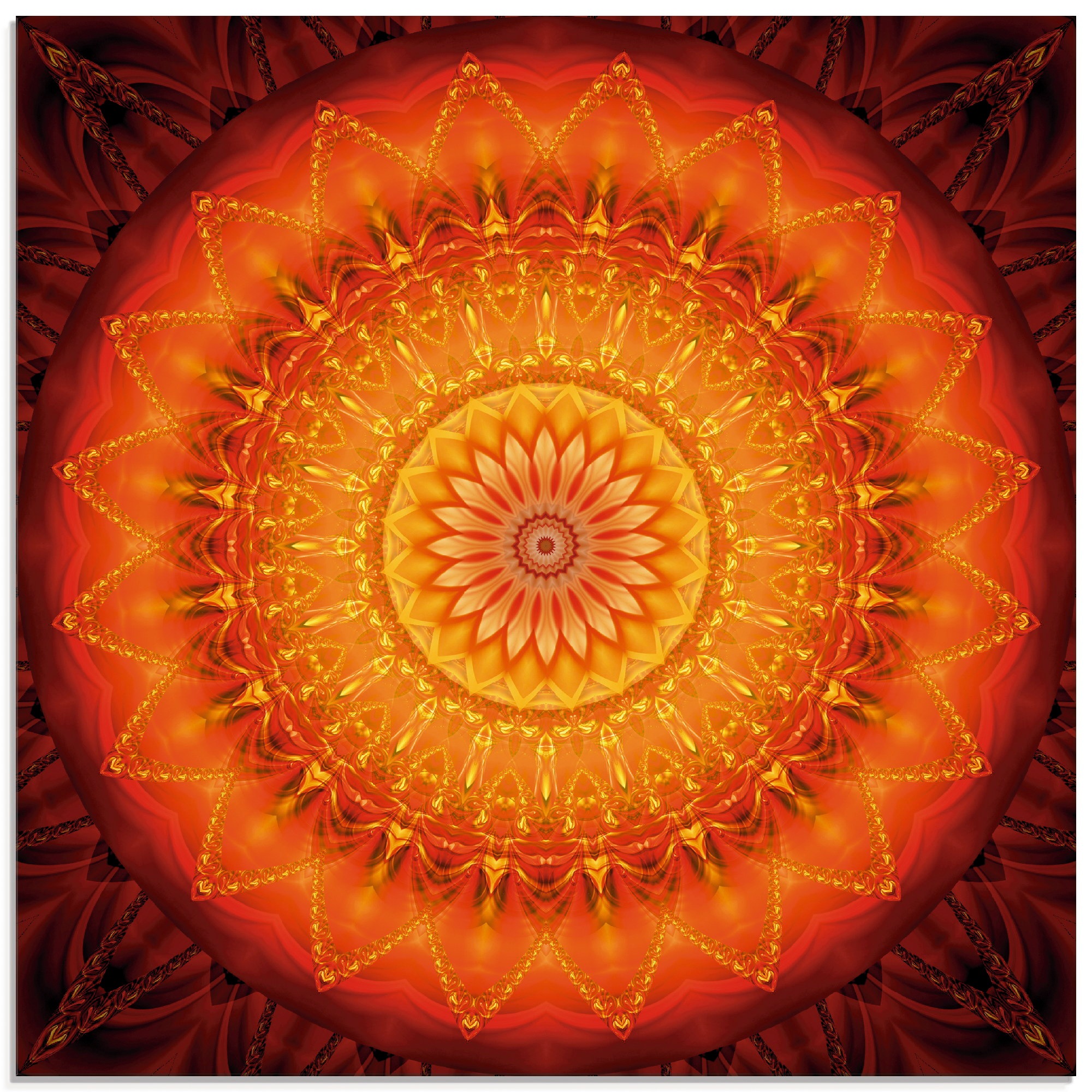 Image of Artland Glasbild »Mandala Energie 1«, Muster, (1 St.) bei Ackermann Versand Schweiz