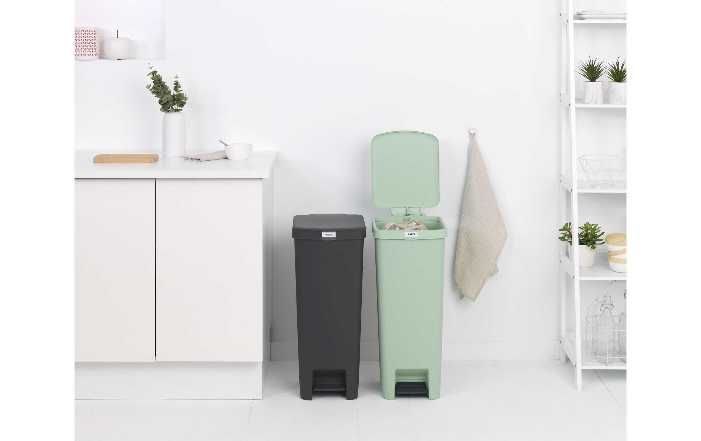 Brabantia Mülleimer »StepUp 40 l, Hellgrün« 1 Behälter