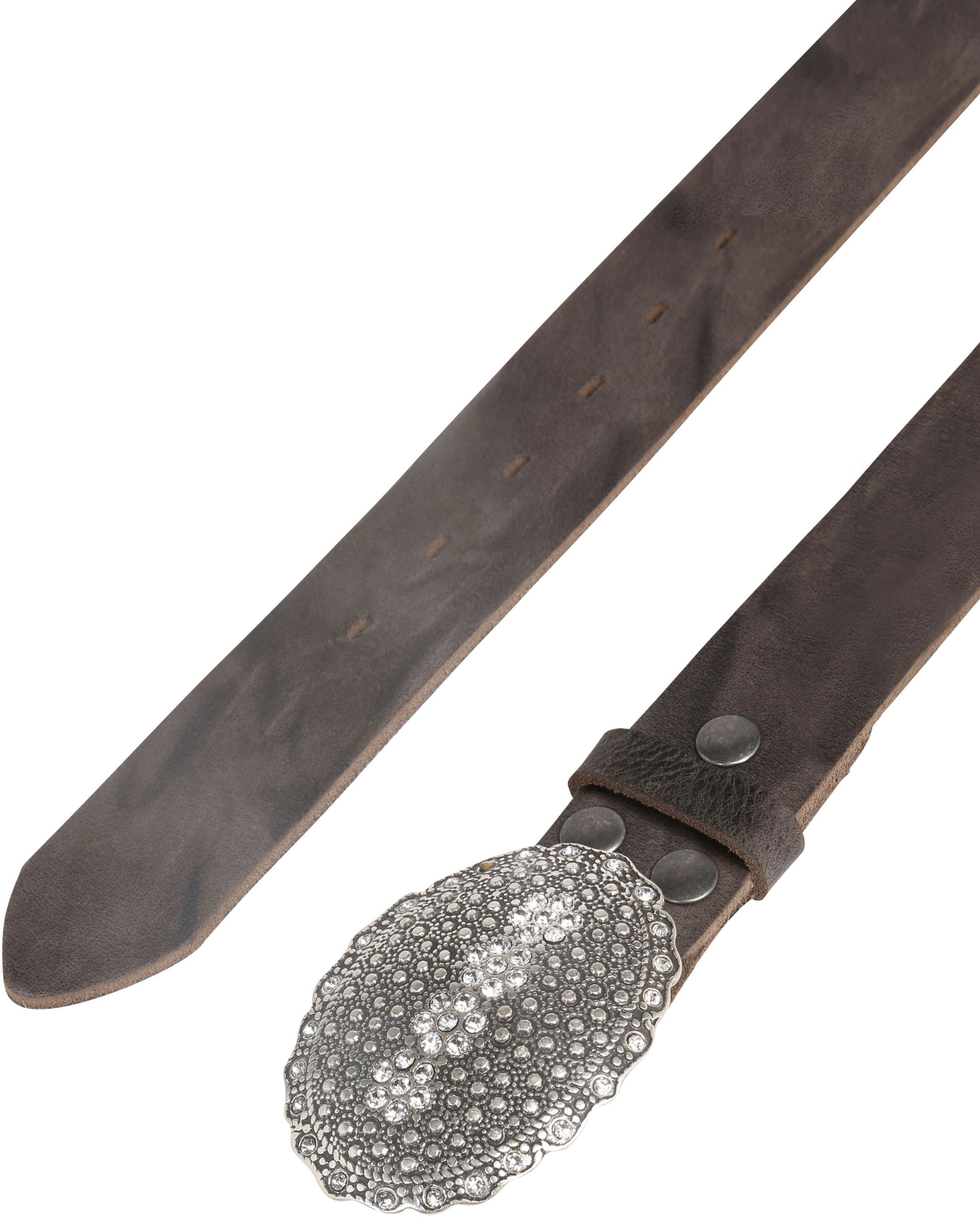 Rettungsring Gürtel Ledergürtel ziselierte Koppelschliesse mit Glitzersteinen besetzt