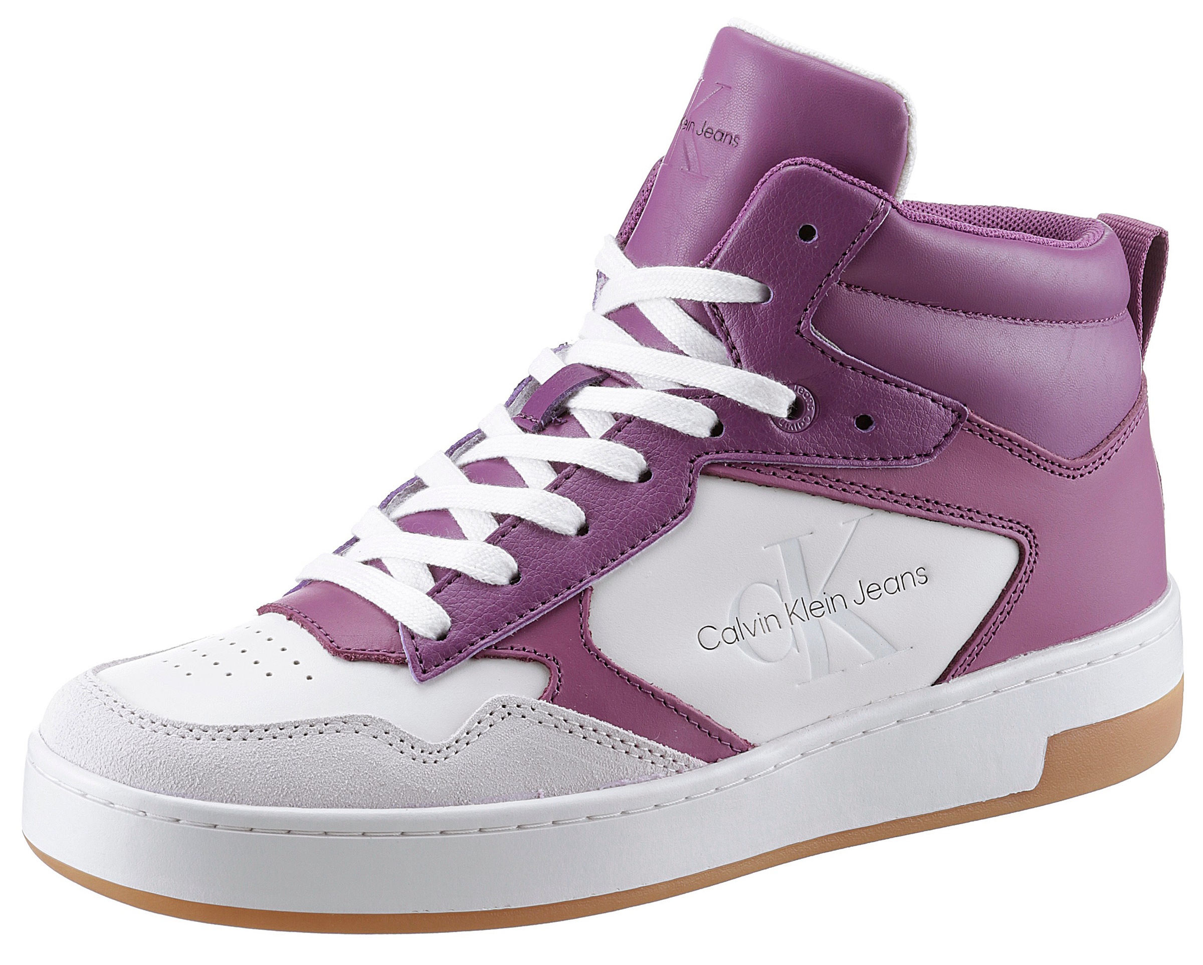 Calvin Klein Jeans Sneaker »BASKET CUPSOLE MID LTH MONO«, mit Schaftrandpolsterung kaufen
