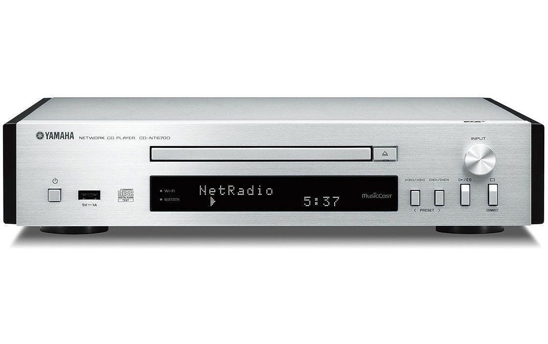 Yamaha Microanlage »MusicCast MCR-N670 DAB Silber«, (Bluetooth-WLAN Digitalradio (DAB+)-FM-Tuner)