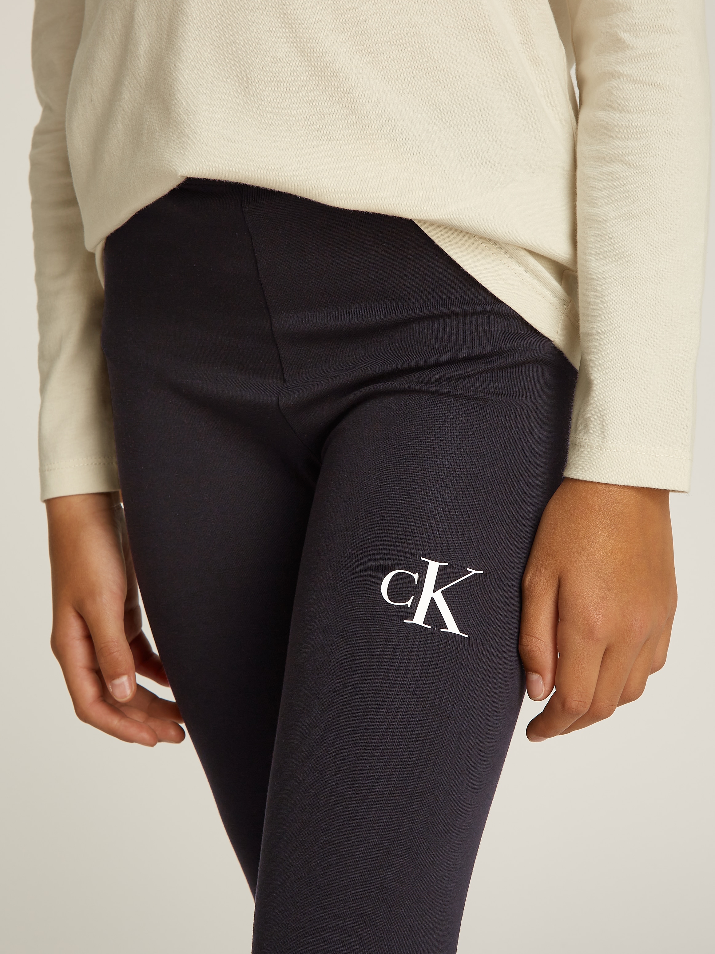 Calvin Klein Jeans Leggings »CK LOGO LEGGING«, für Kinder bis 16 Jahre