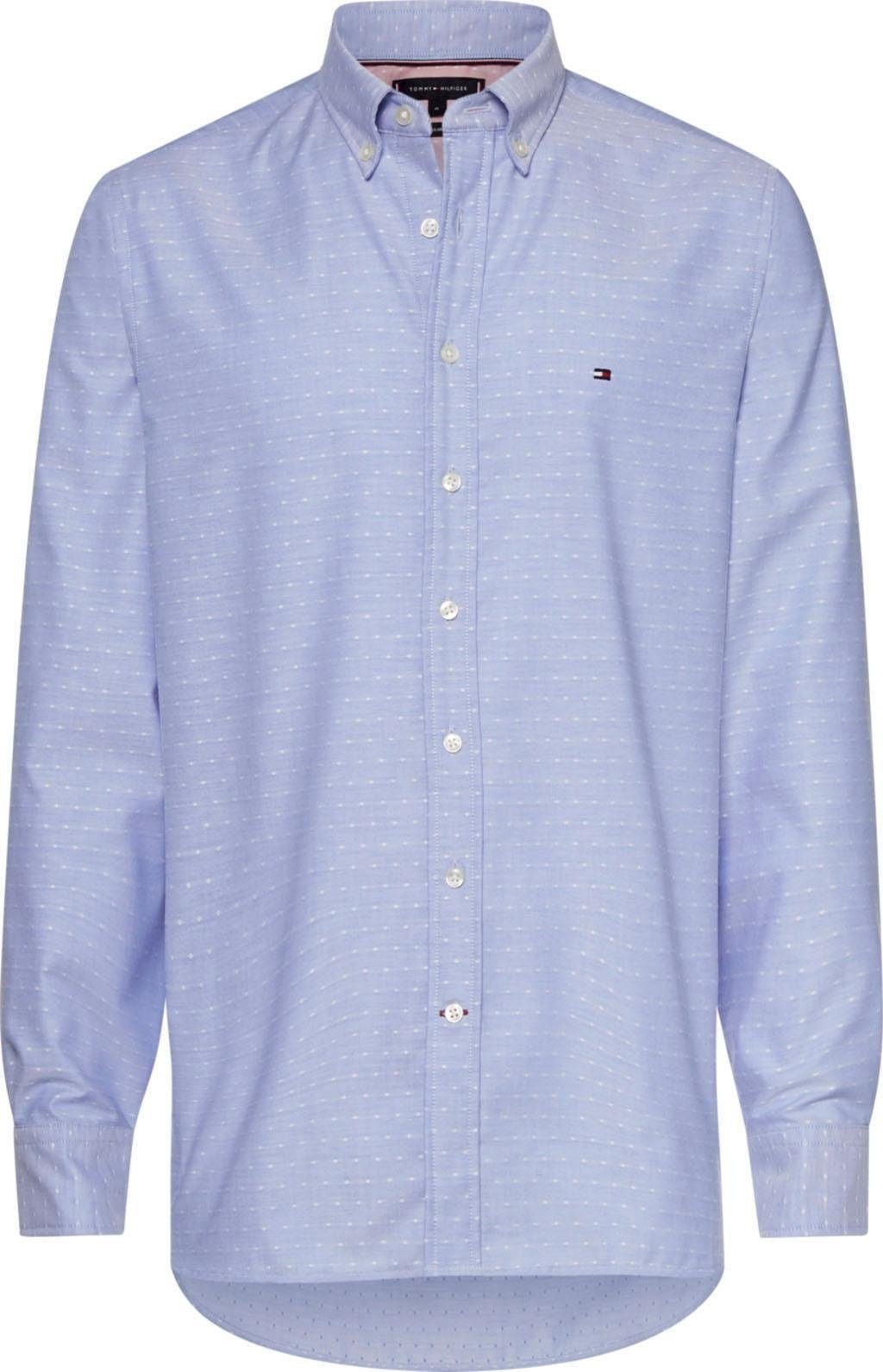 Image of Tommy Hilfiger Langarmhemd »MELANGE DIAMOND DOBBY SHIRT« bei Ackermann Versand Schweiz