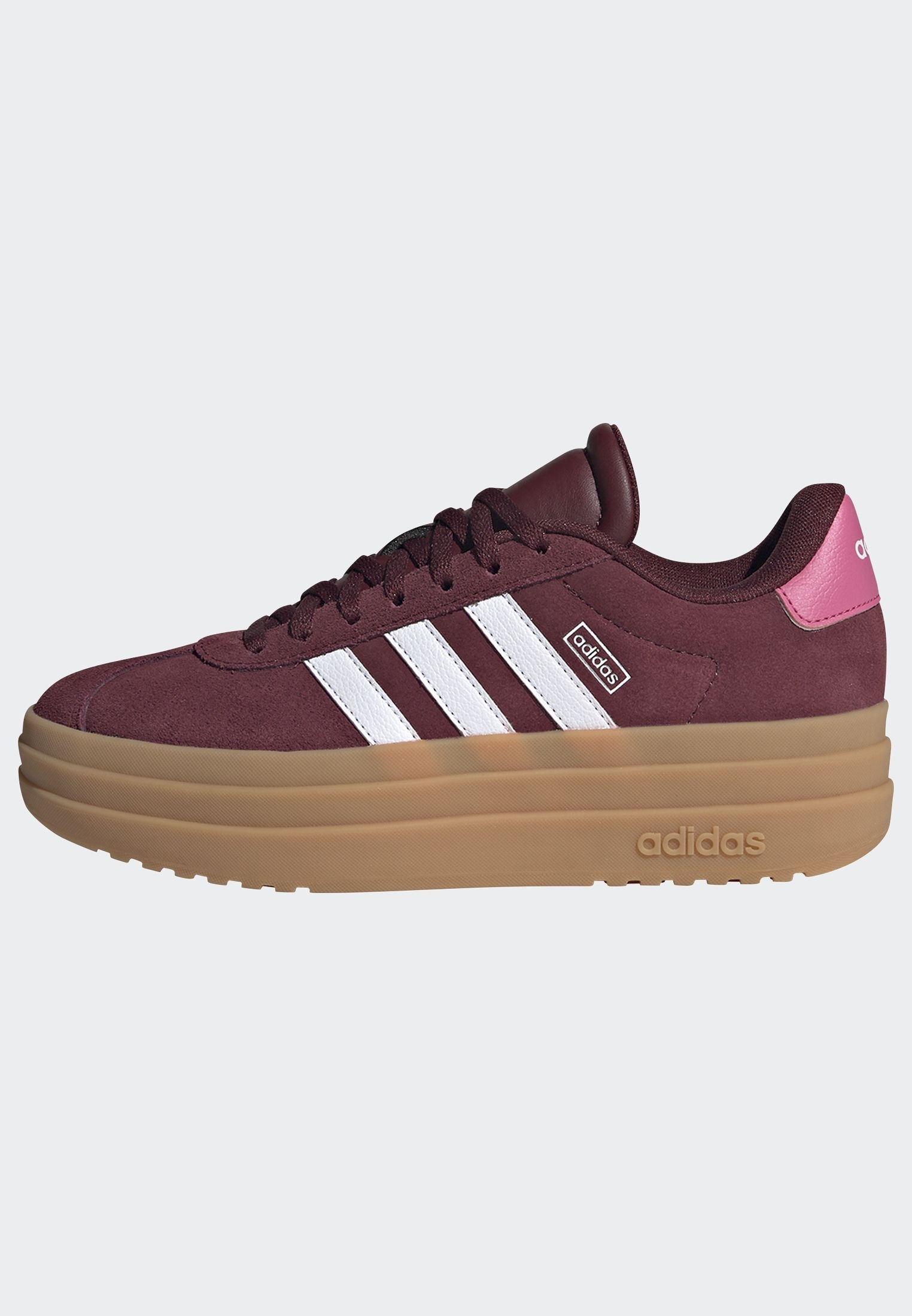 adidas Sportswear Plateausneaker »VL COURT BOLD LIFESTYLE KIDS«, Design auf den Spuren des adidas Gazelle Bold