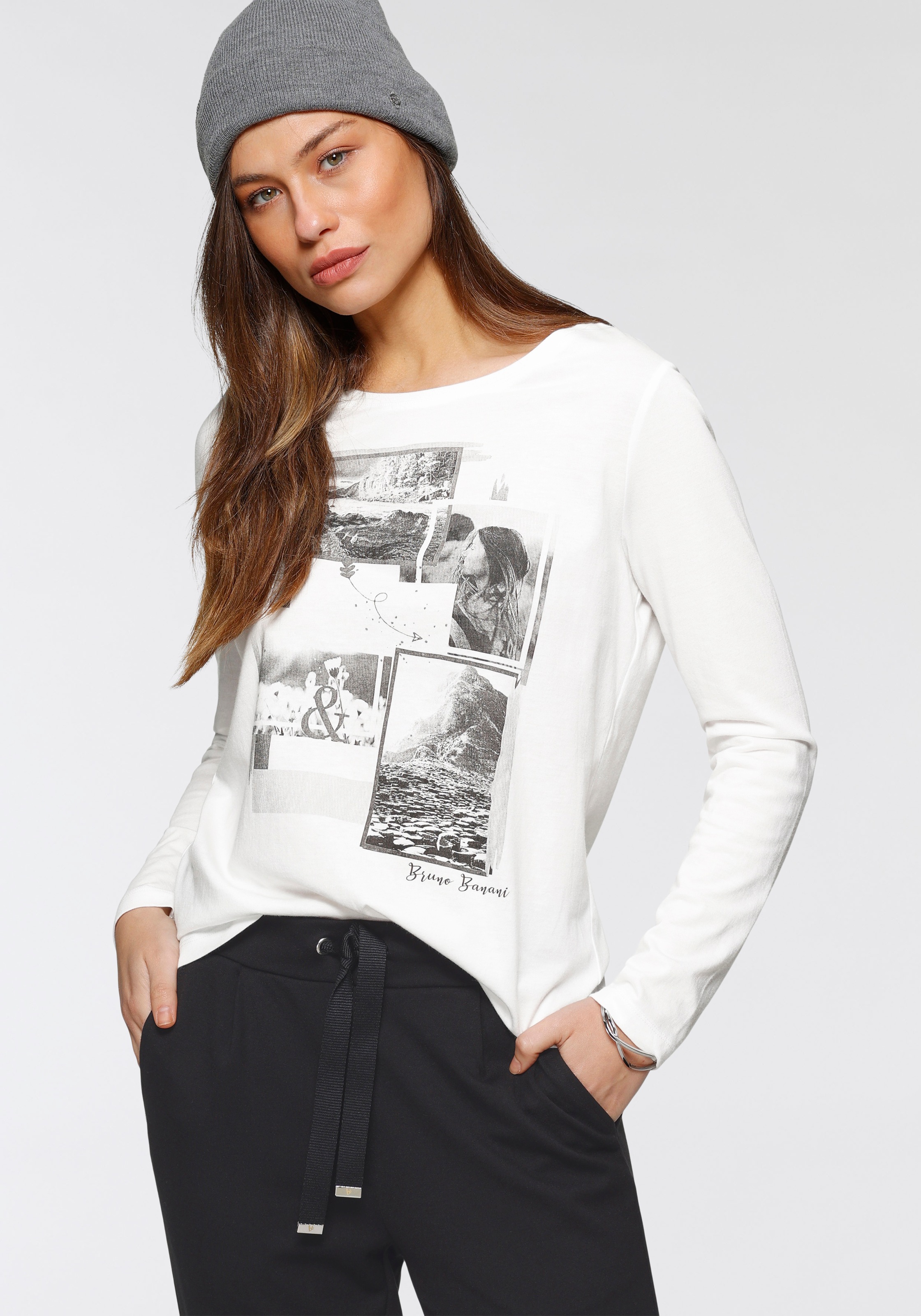 Image of Bruno Banani Langarmshirt, mit Foto-Druck bei Ackermann Versand Schweiz