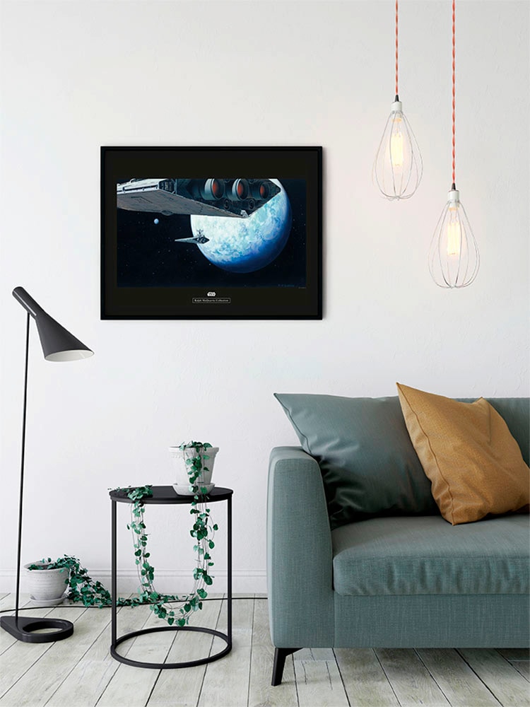 Komar Image »Star Wars Classic RMQ Hoth Orbit« Star Wars 1 cuis tlg. tableau mural décoratif pour chambre d'enfant - sans cadre