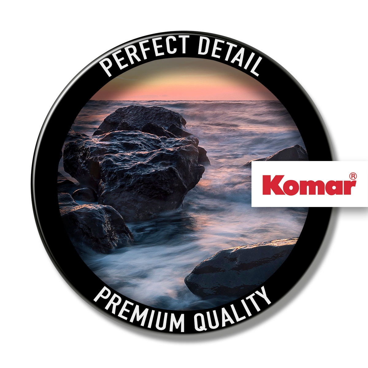Komar Leinwandbild »Calm Current - Grösse 30 x 30 cm«, Baum-Blätter-Natur-Berge-Blumen-Foto-Jahreszeiten-Landschaft-Meer-Strand-Palmen, (Packung, 1 St.), Keilrahmenbild mi Echtholzrahmen