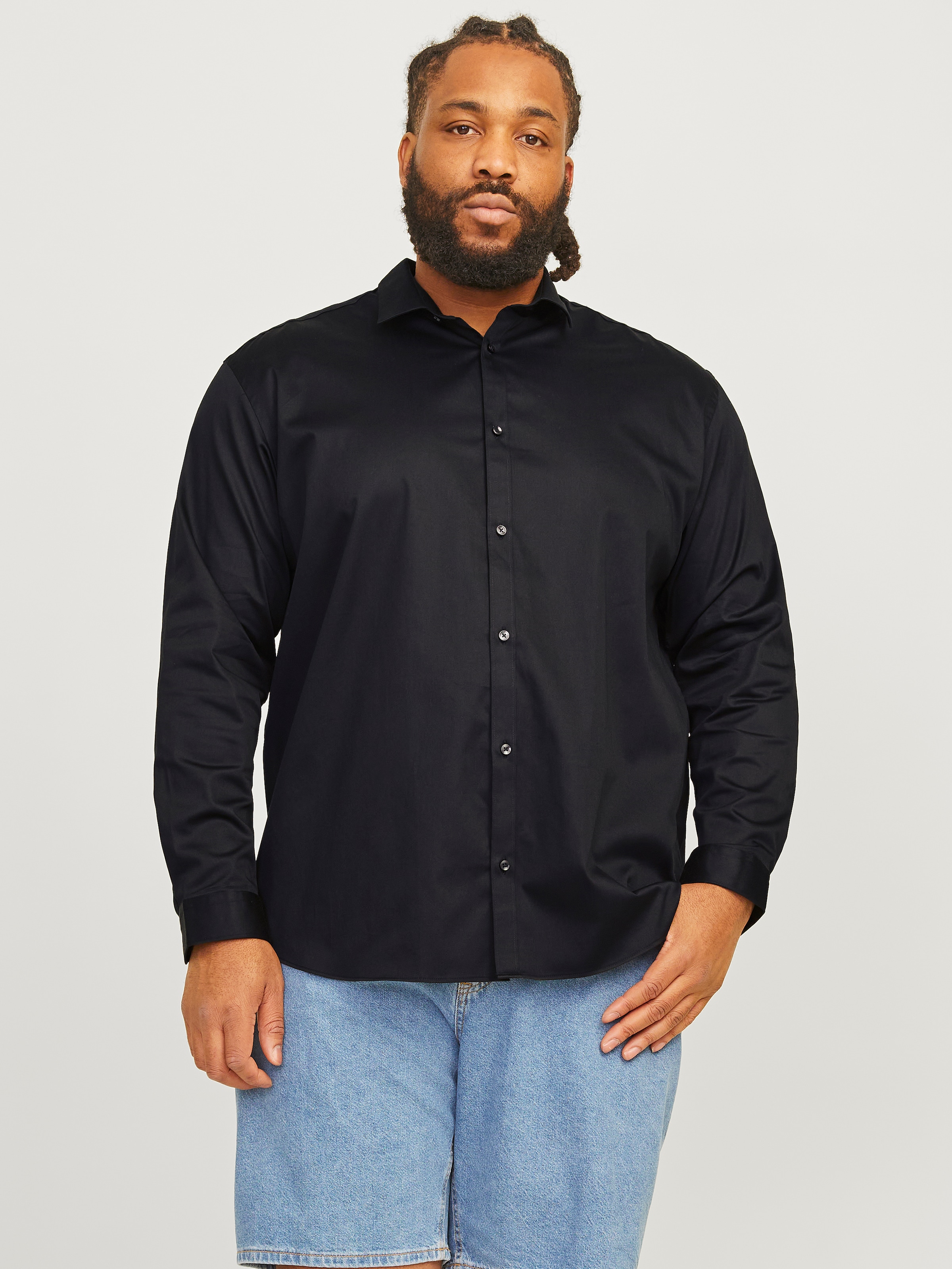 Image of Jack & Jones PlusSize Langarmhemd "JJPRPARMA SHIRT L/S NOOS PLS"