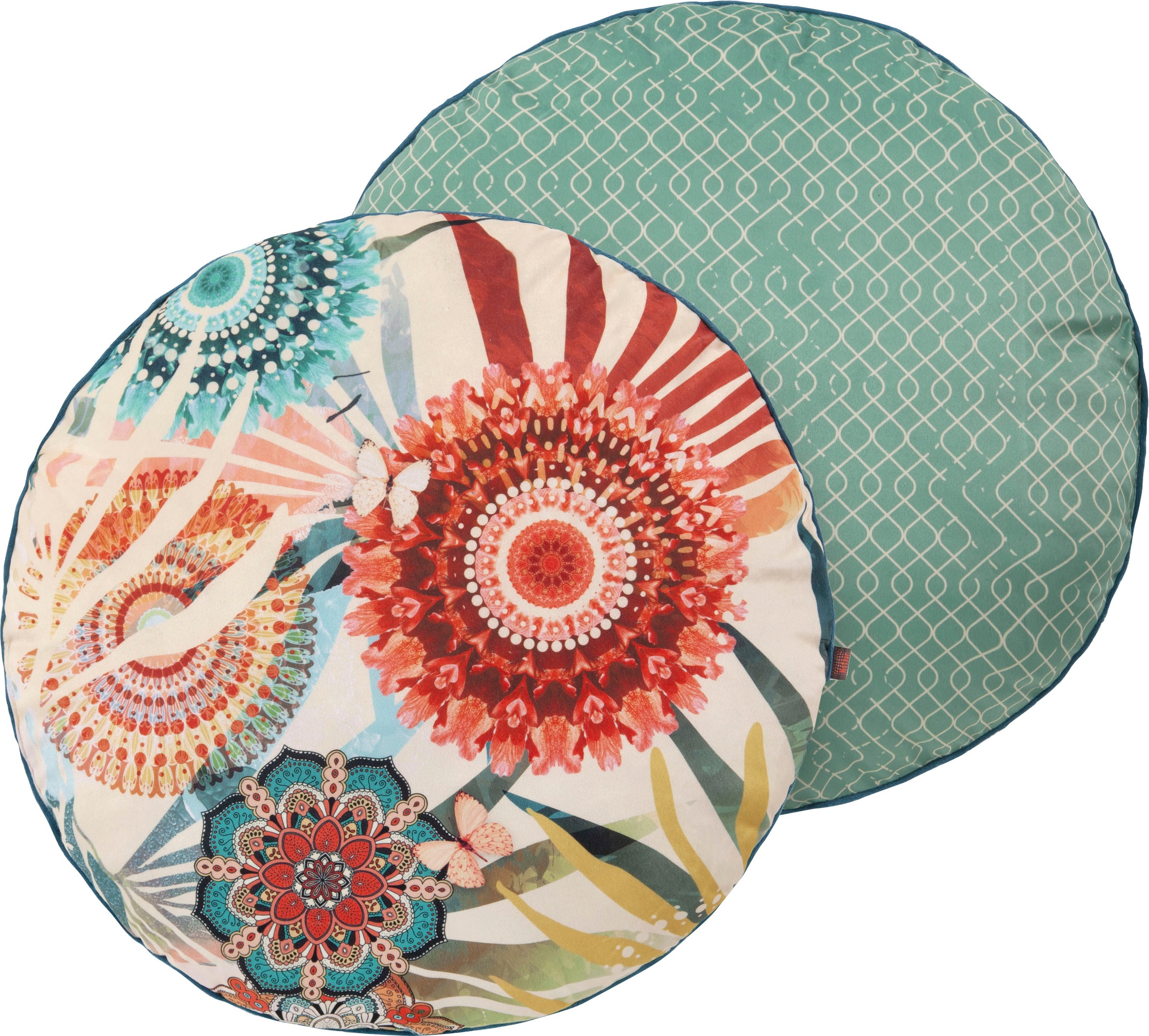 Image of hip Dekokissen »Mateo«, (1 St., 1 55 cm rund Dekokissen - Mit biese), Mandala bei Ackermann Versand Schweiz