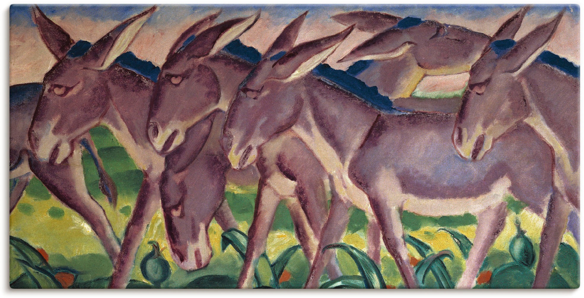 Image of Artland Wandbild »Eselsfries. 1911«, Haustiere, (1 St.), in vielen Grössen & Produktarten - Alubild / Outdoorbild für den Aussenbereich, Leinwandbild, Poster, Wandaufkleber / Wandtattoo auch für Badezimmer geeignet bei Ackermann Versand Schweiz