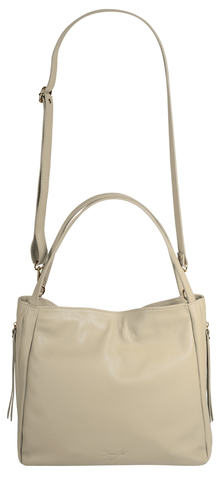 Samantha Look Umhängetasche echt Leder, Made in Italy