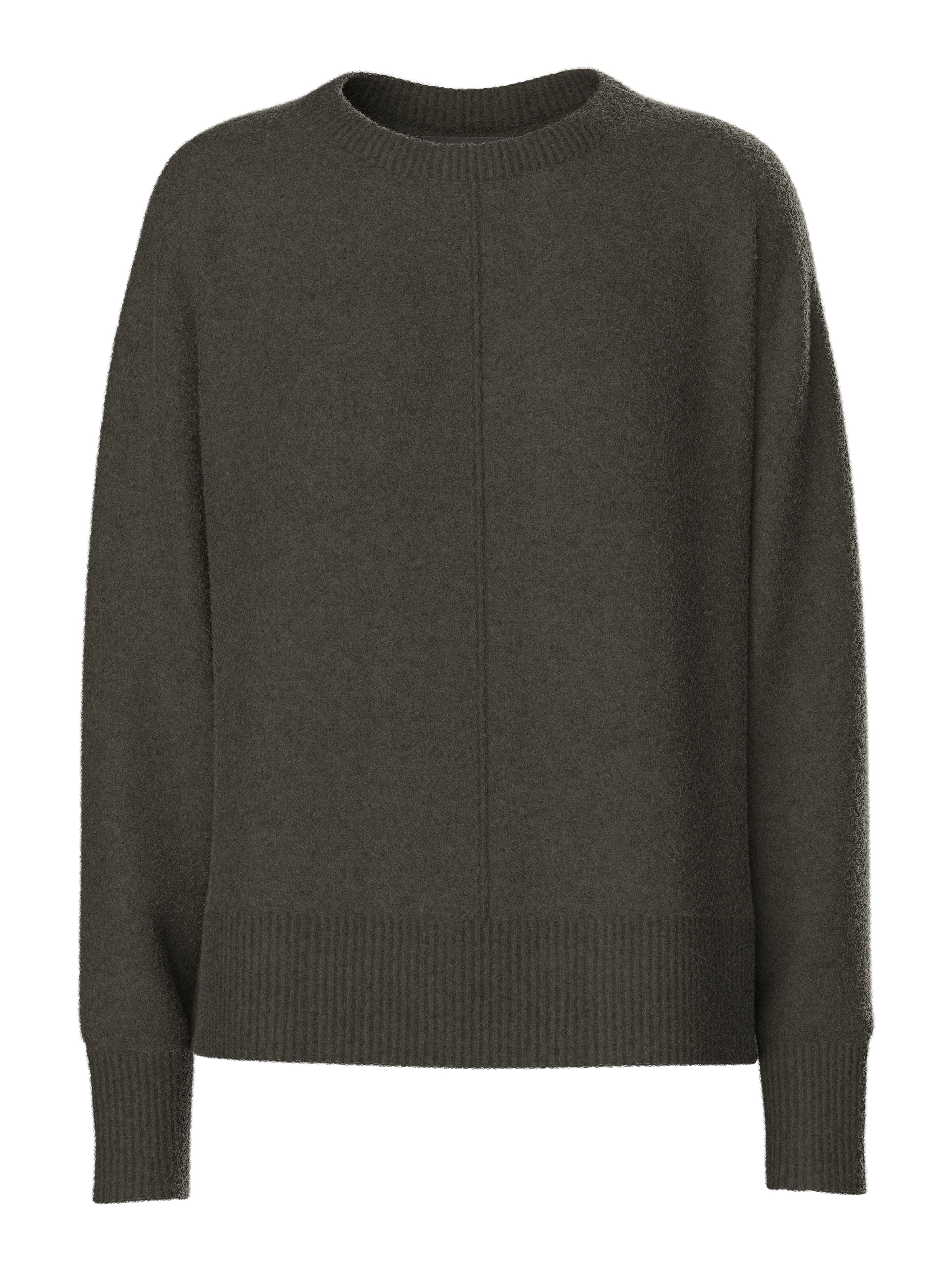 pieces Strickpullover »PCMALOU LS O-NECK CUTLINE KNIT NOOS BC«