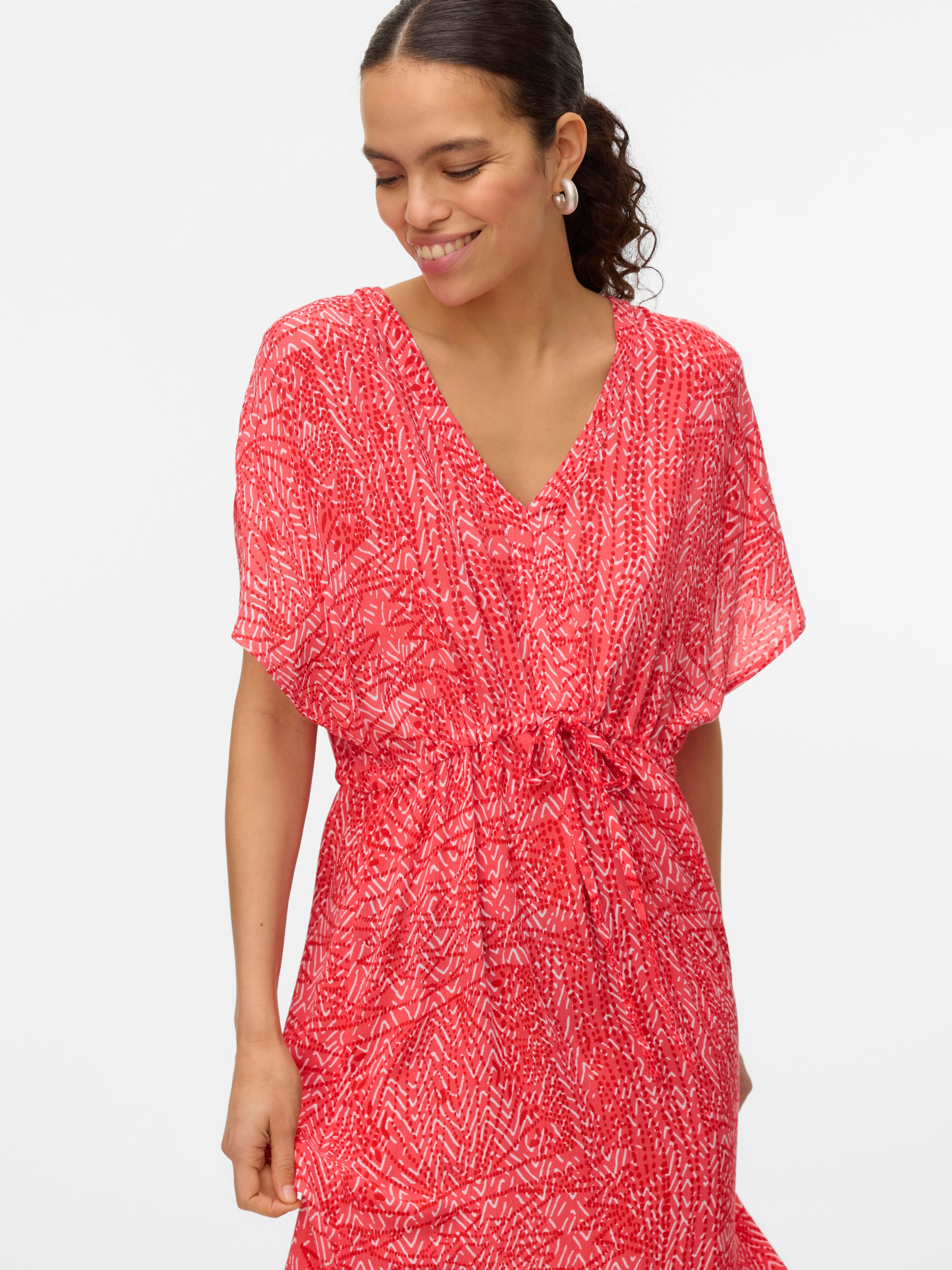 Vero Moda Maxikleid »VMMENNY SS 7/8 KAFTAN WVN GA«
