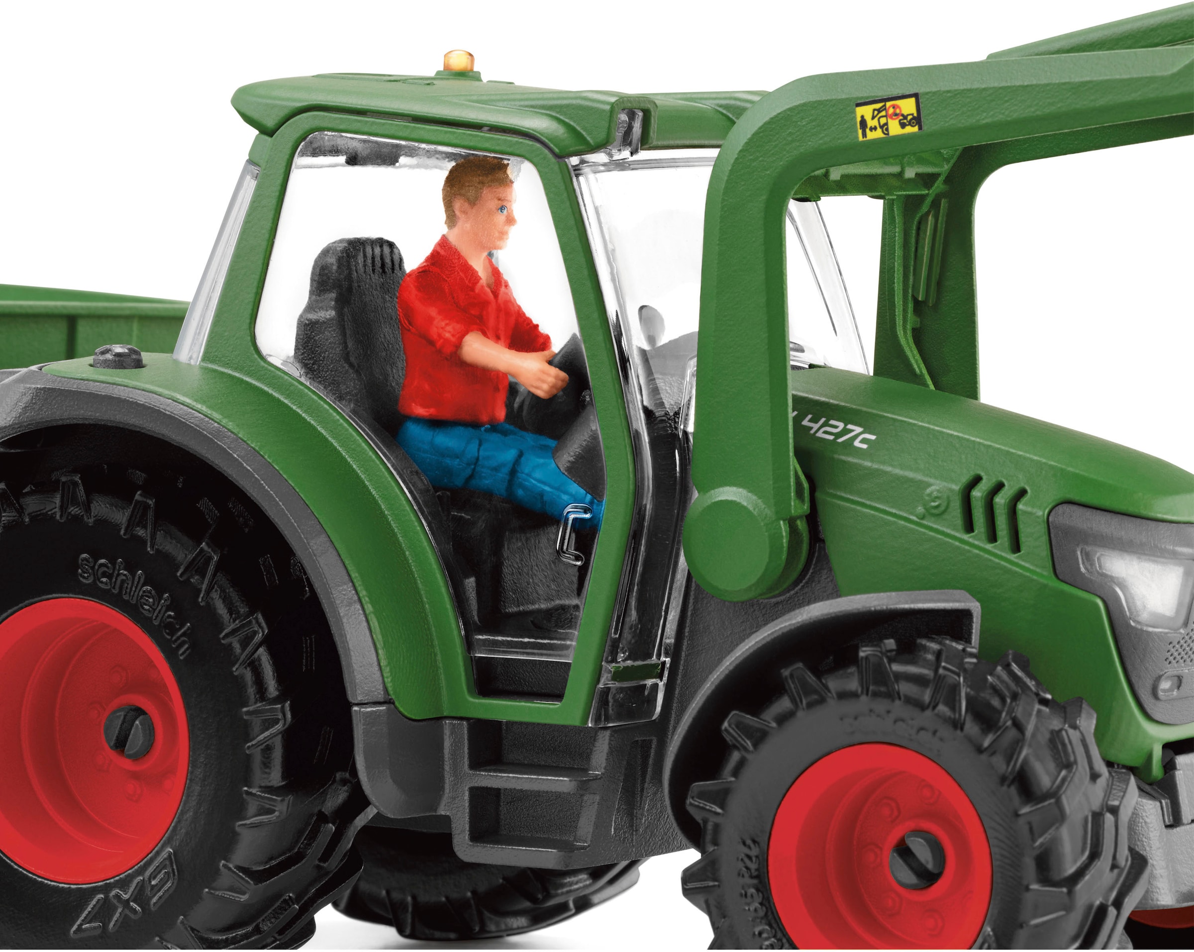 Schleich® Spielwelt »FARM WORLD, Traktor mit Anhänger  (42608)«