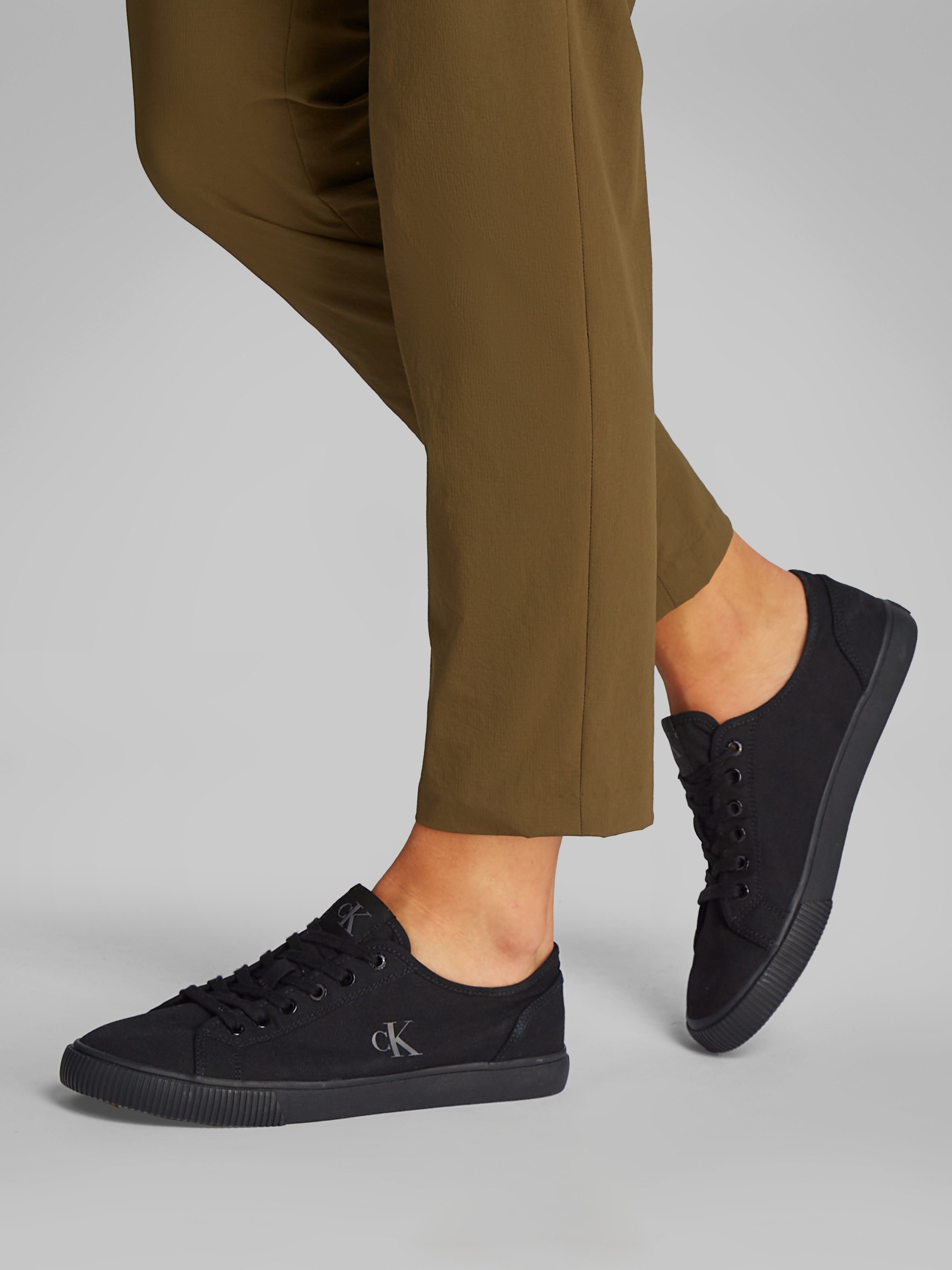 Calvin Klein Jeans Sneakers »ESS VULC LOW MG CANVAS«  Schnürschuh, Halbschuh, Freizeitschuh in klassischer Optik