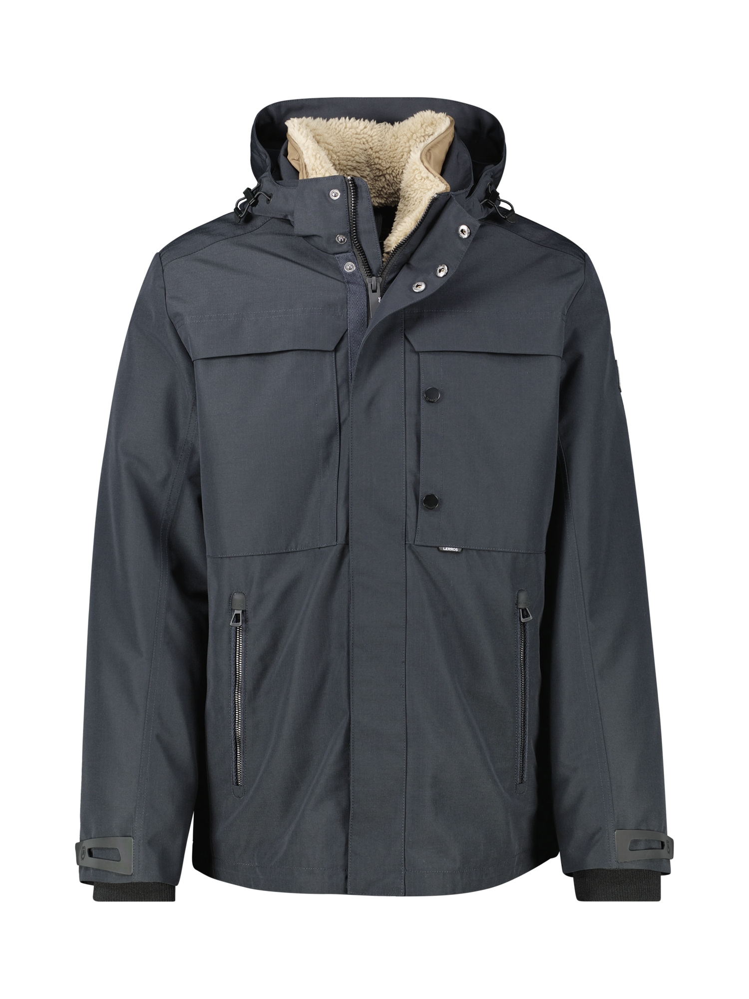 Image of LERROS Winterjacke "Herrenjacke in Grossen Grössen" mit Kapuze