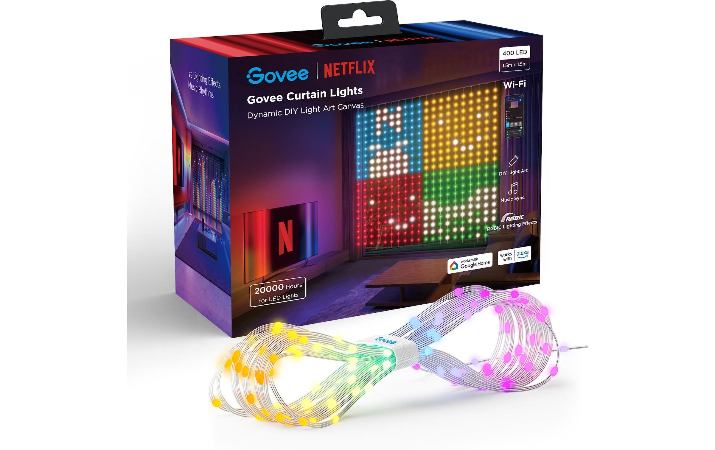 Govee LED-Streifen »Curtain Lights RGBIC 25 Watt«