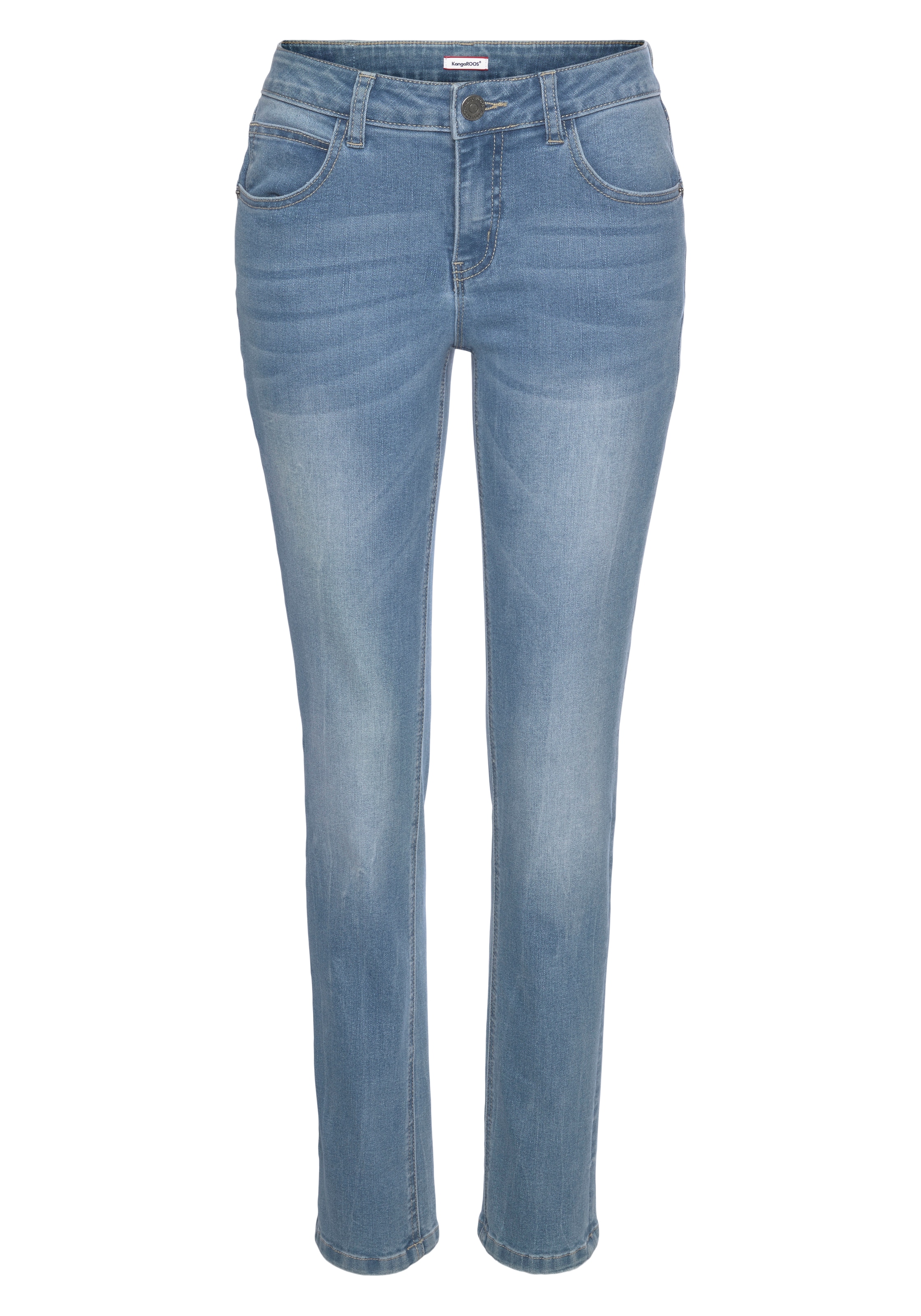 KangaROOS Relax-fit-Jeans »RELAX-FIT HIGH WAIST«, knöchelfreie Schnittform, krempelbare Beinabschlüsse