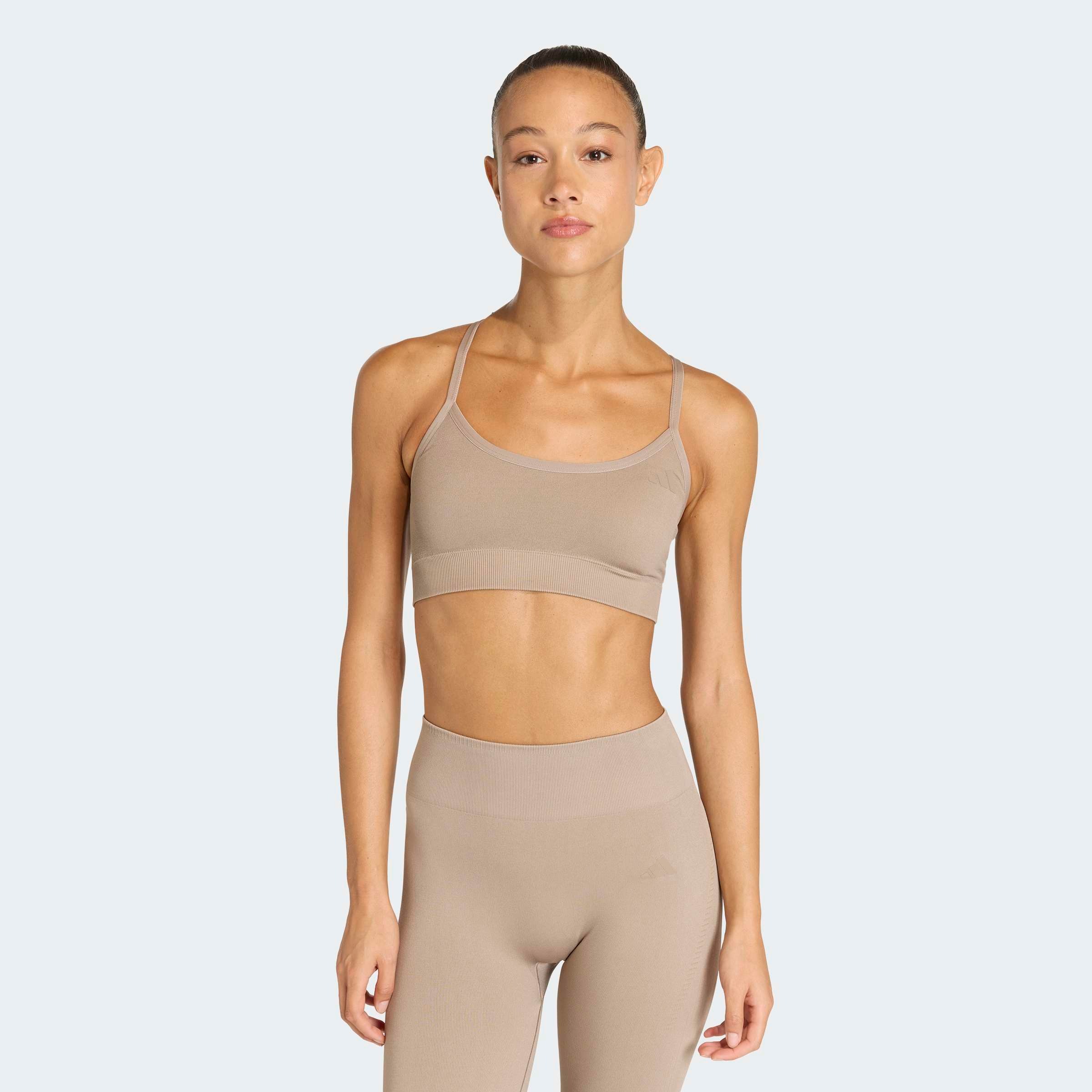 Image of adidas Performance Sport-BH "WORKOUT ESSENTIALS KNIT LIGHT SUPPORT PADDED BH"