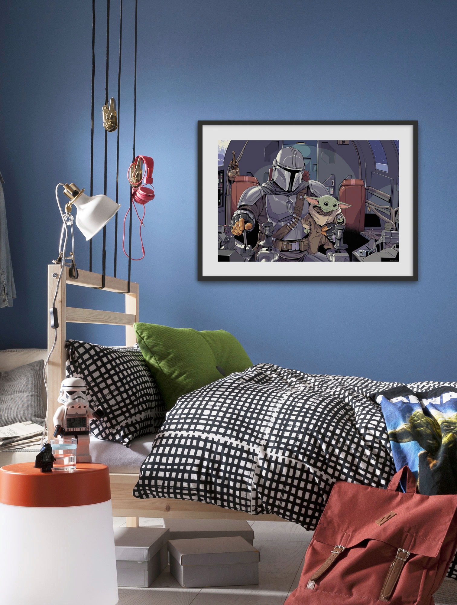 Komar Bild »Mandalorian The Child Cockpit«, Disney-Star Wars, (1 St.), Wandbild zur Dekoration im Kinderzimmer - ohne Rahmen