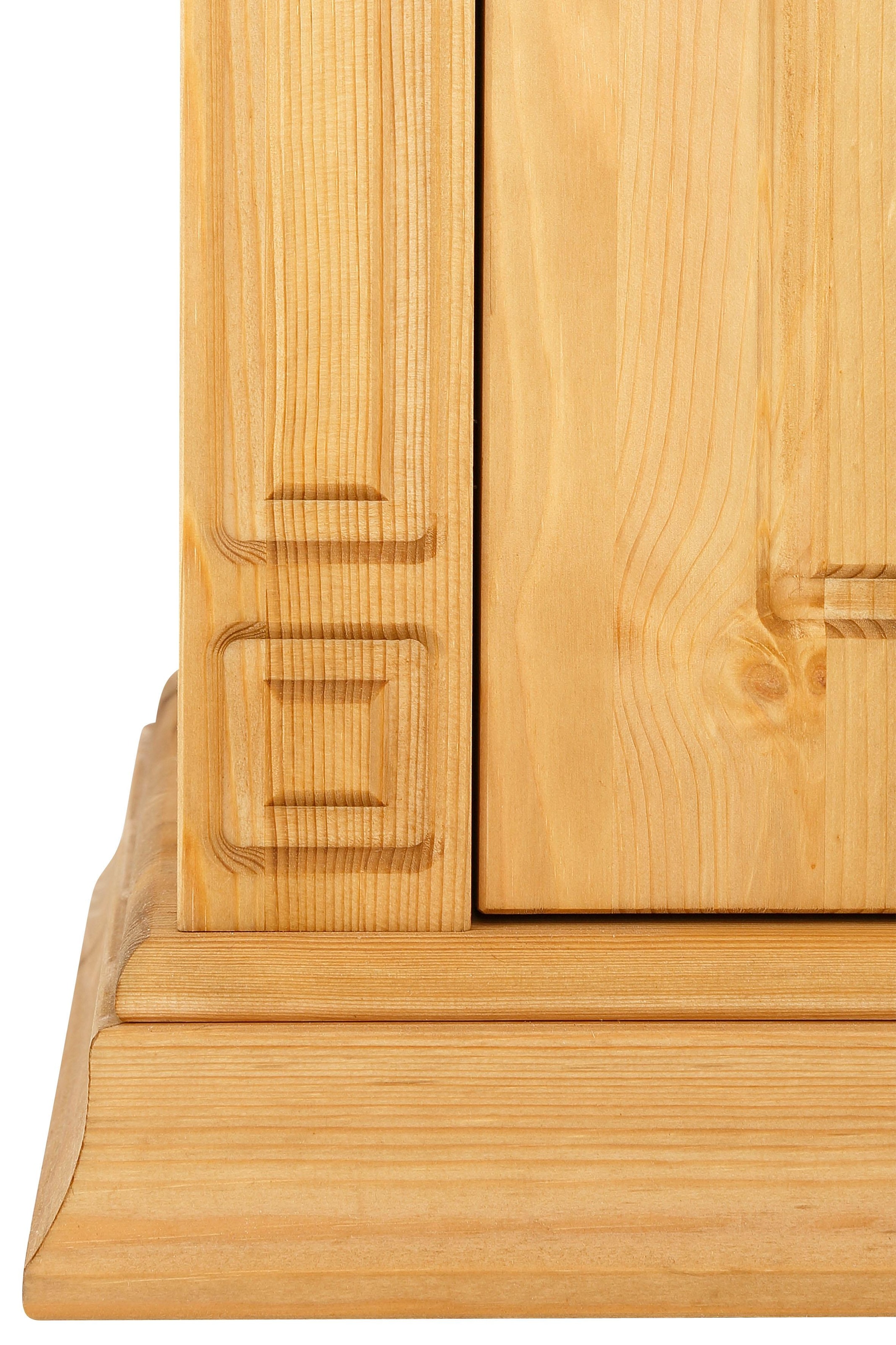 Sideboard Kommode im klassischen Landhausstil, Breite 202 cm