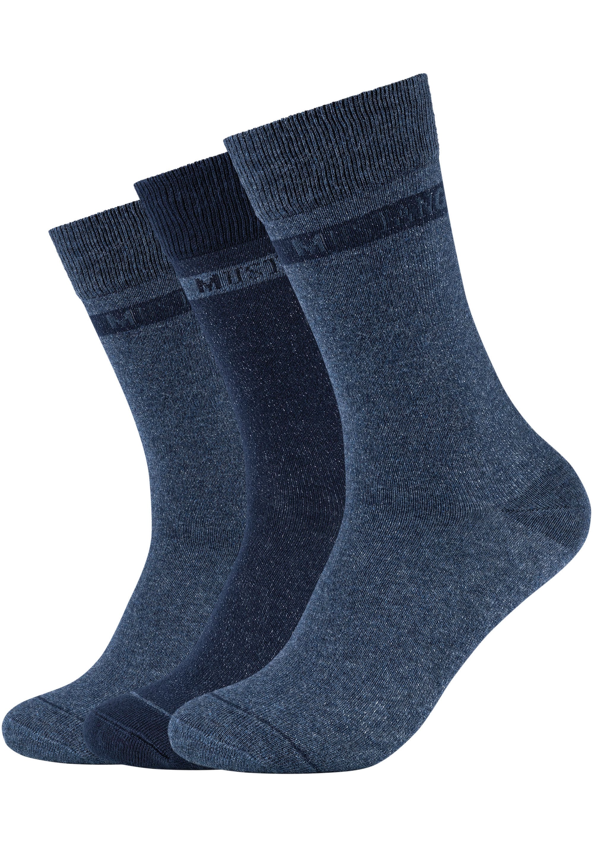 MUSTANG Socken, (6er Pack), mit Weicher und elastischer Komfortbund