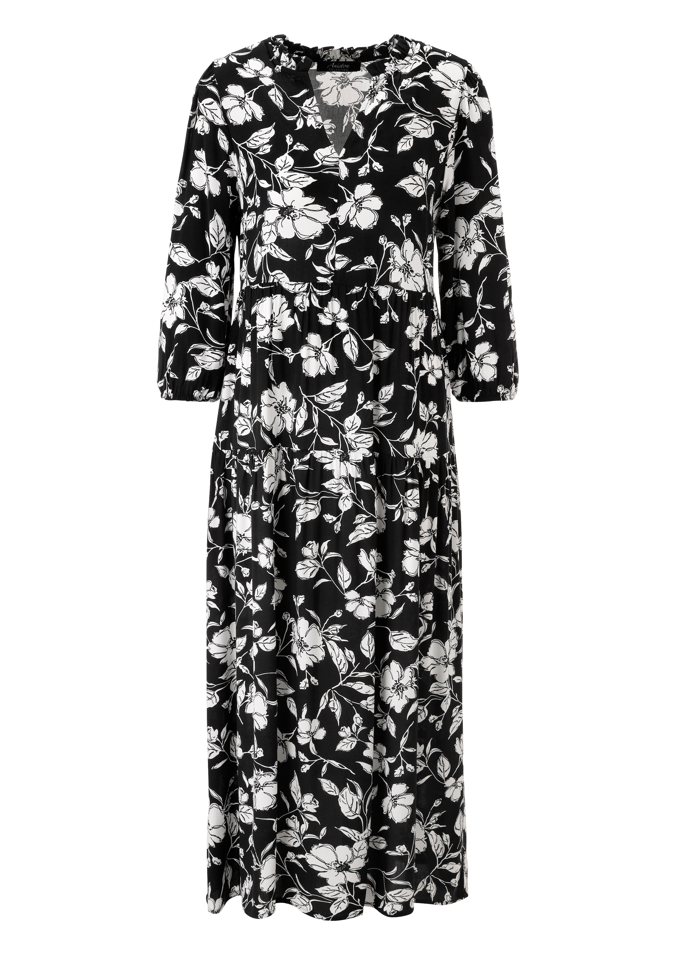 Aniston SELECTED Maxi robe Avec imprimé floral fantasque et pictural - NOUVELLE COLLECTION
