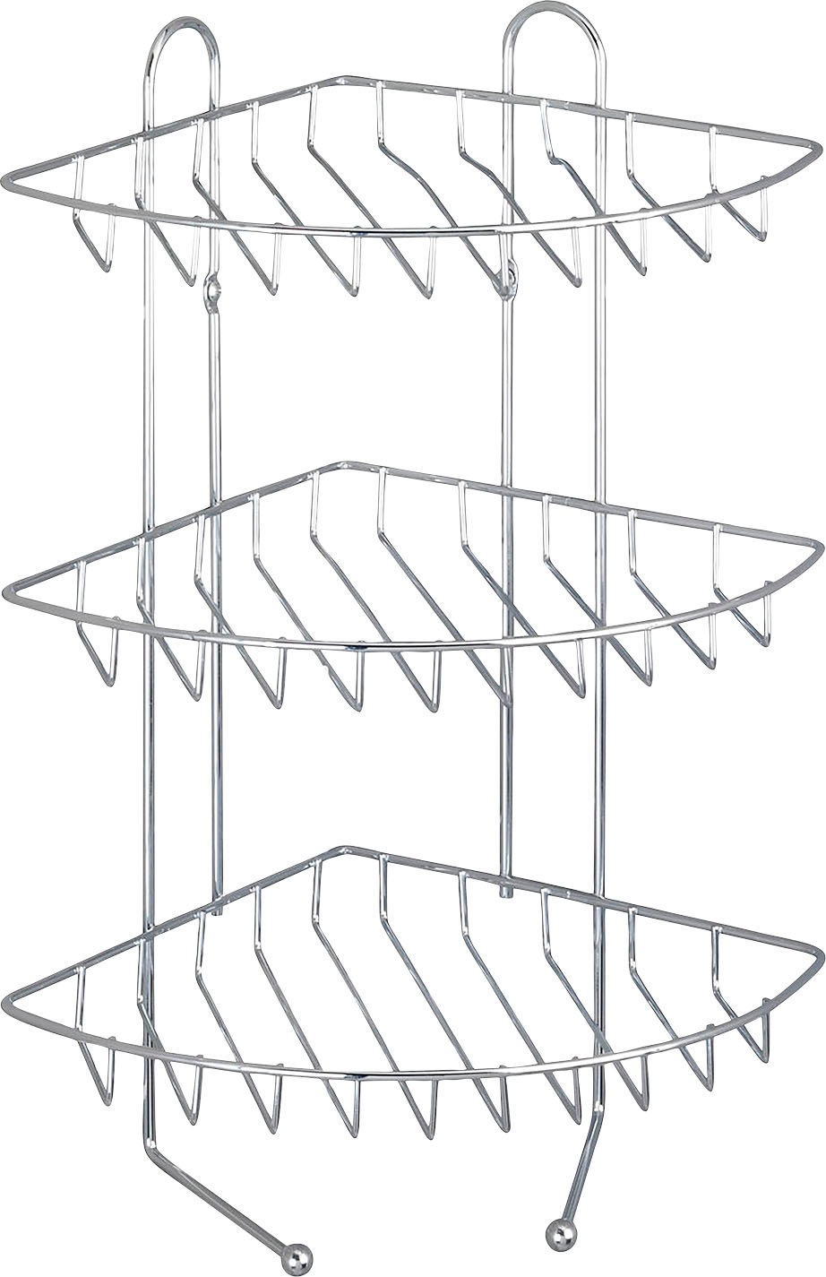 Image of WENKO Eckregal »Exklusiv Eckregal mit 3 Etagen«, 3 Etagen bei Ackermann Versand Schweiz