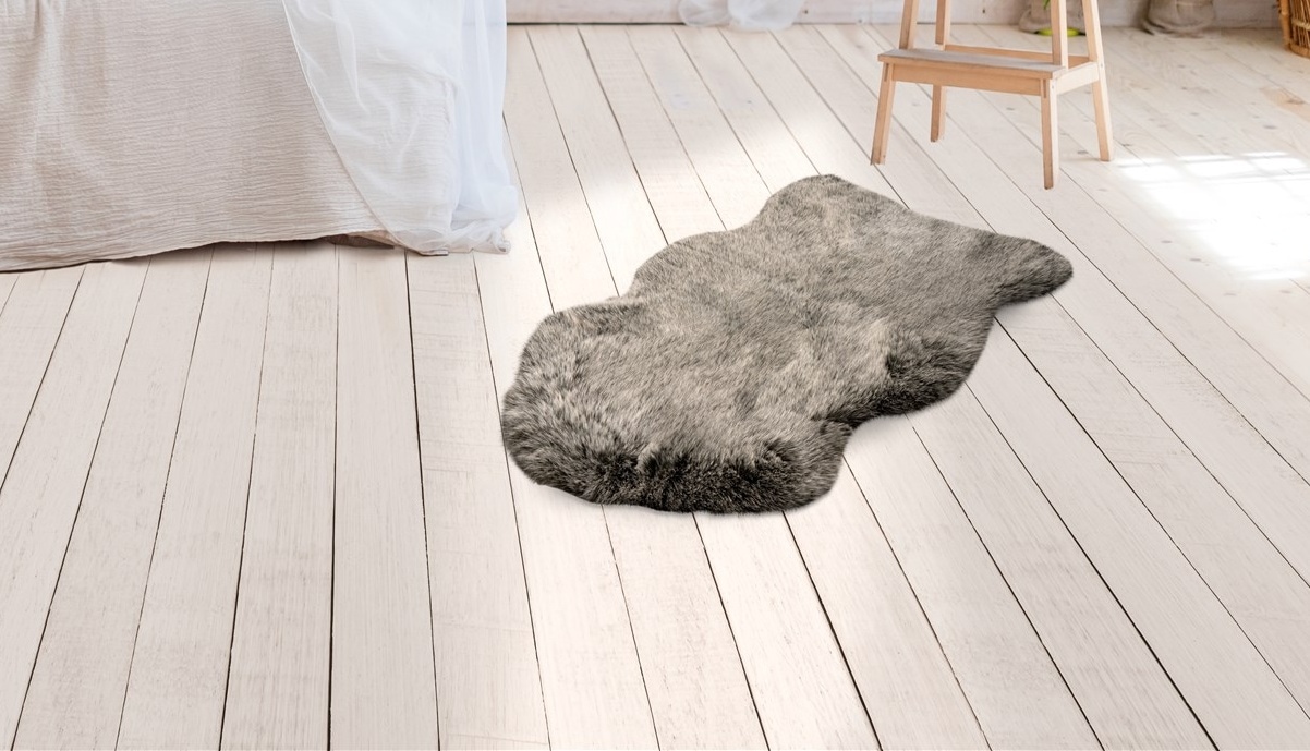 Image of calo-deluxe Fellteppich "Emica-1000" fellförmig 52 mm Höhe Kunstfell, Wohnzimmer