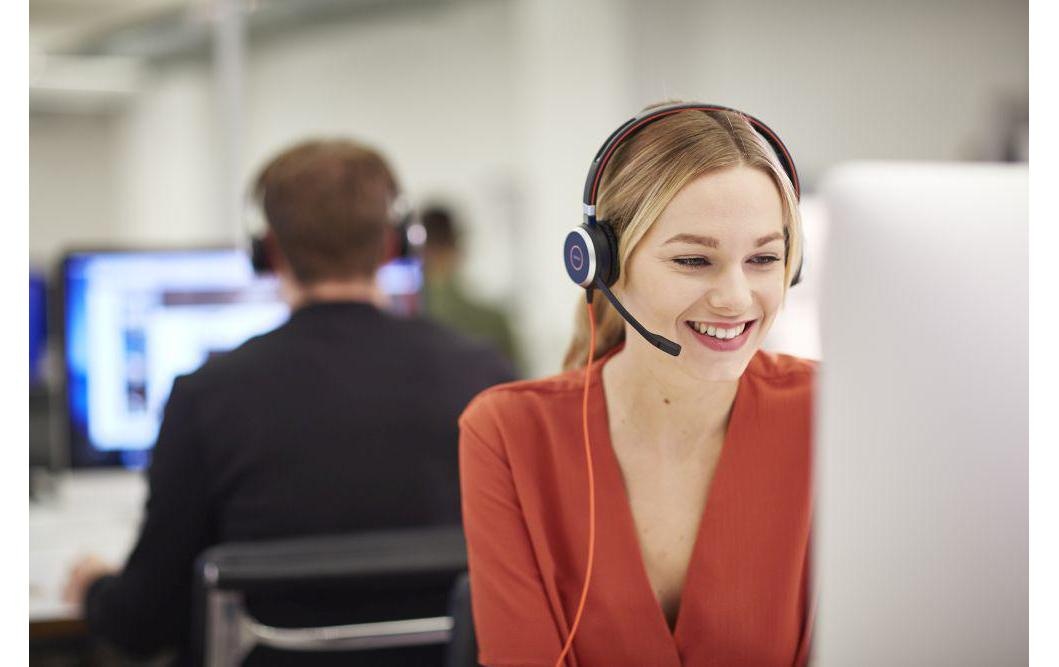 Jabra Headset »Evolve 40 Duo MS USB-«, Noise-Cancelling