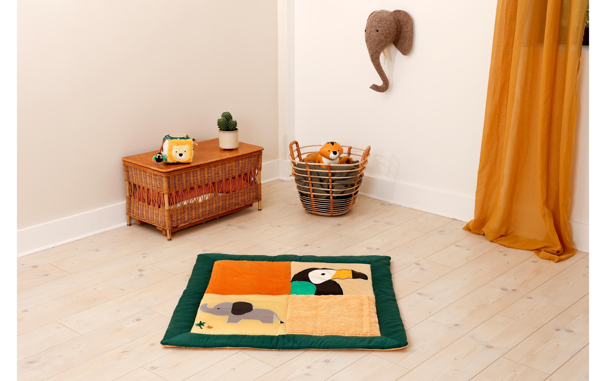 Spielmatte »little big friends Dschungel 100 x 100 cm«