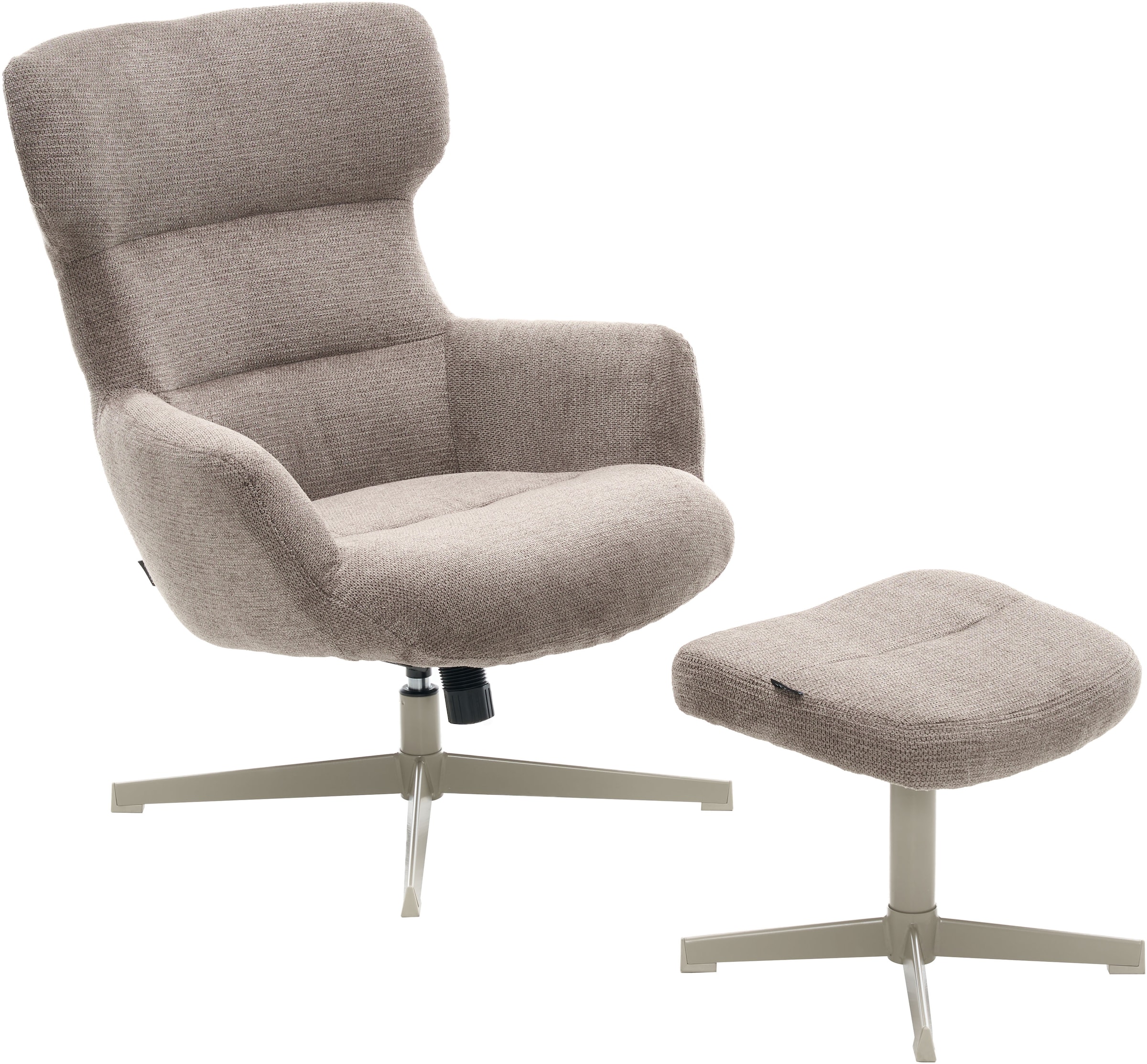 Home affaire Sessel »Clarah Relaxsessel, TV-Sessel mit Hocker«, 360° Grad drehbar