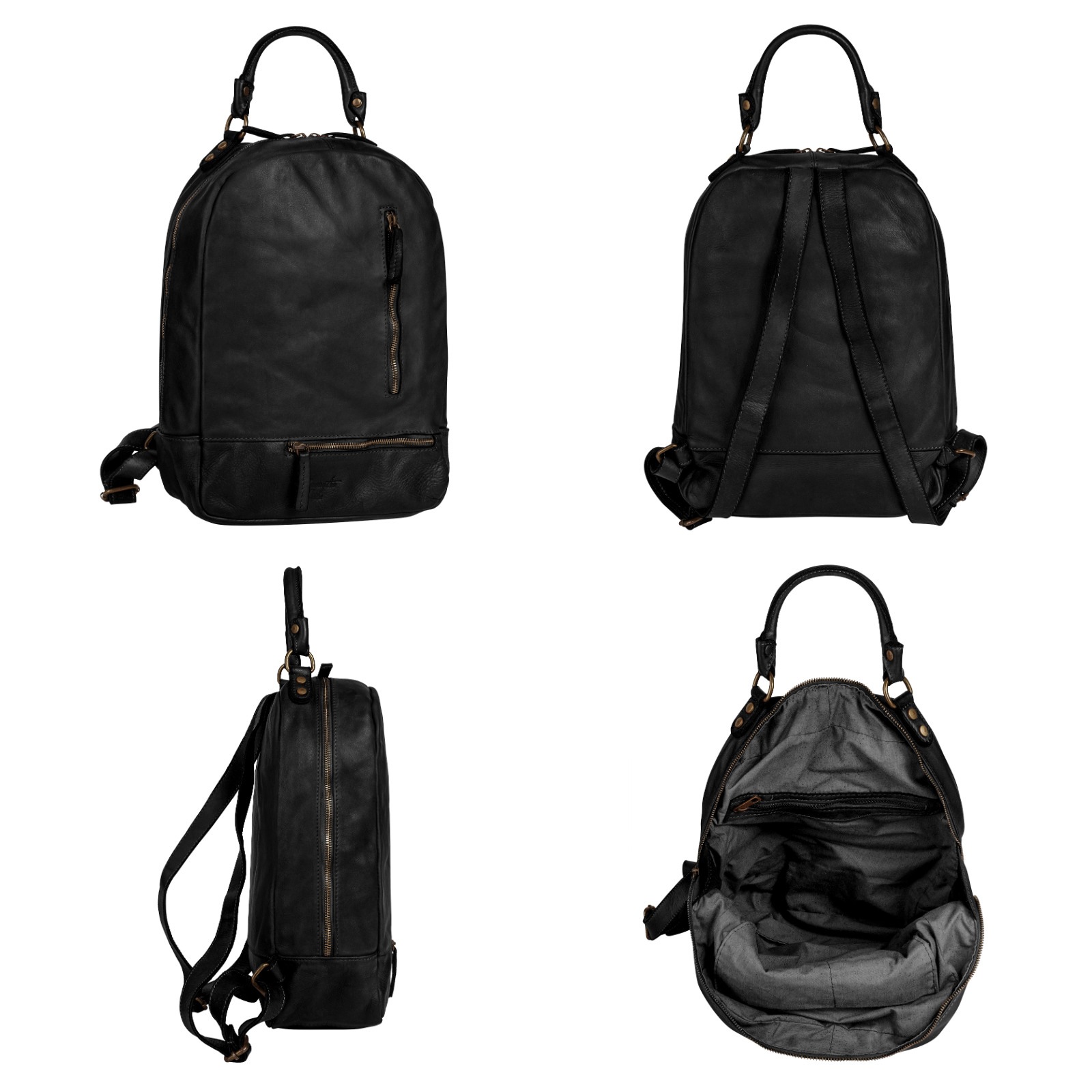 Samantha Look Cityrucksack, echt Leder, Made in Italy