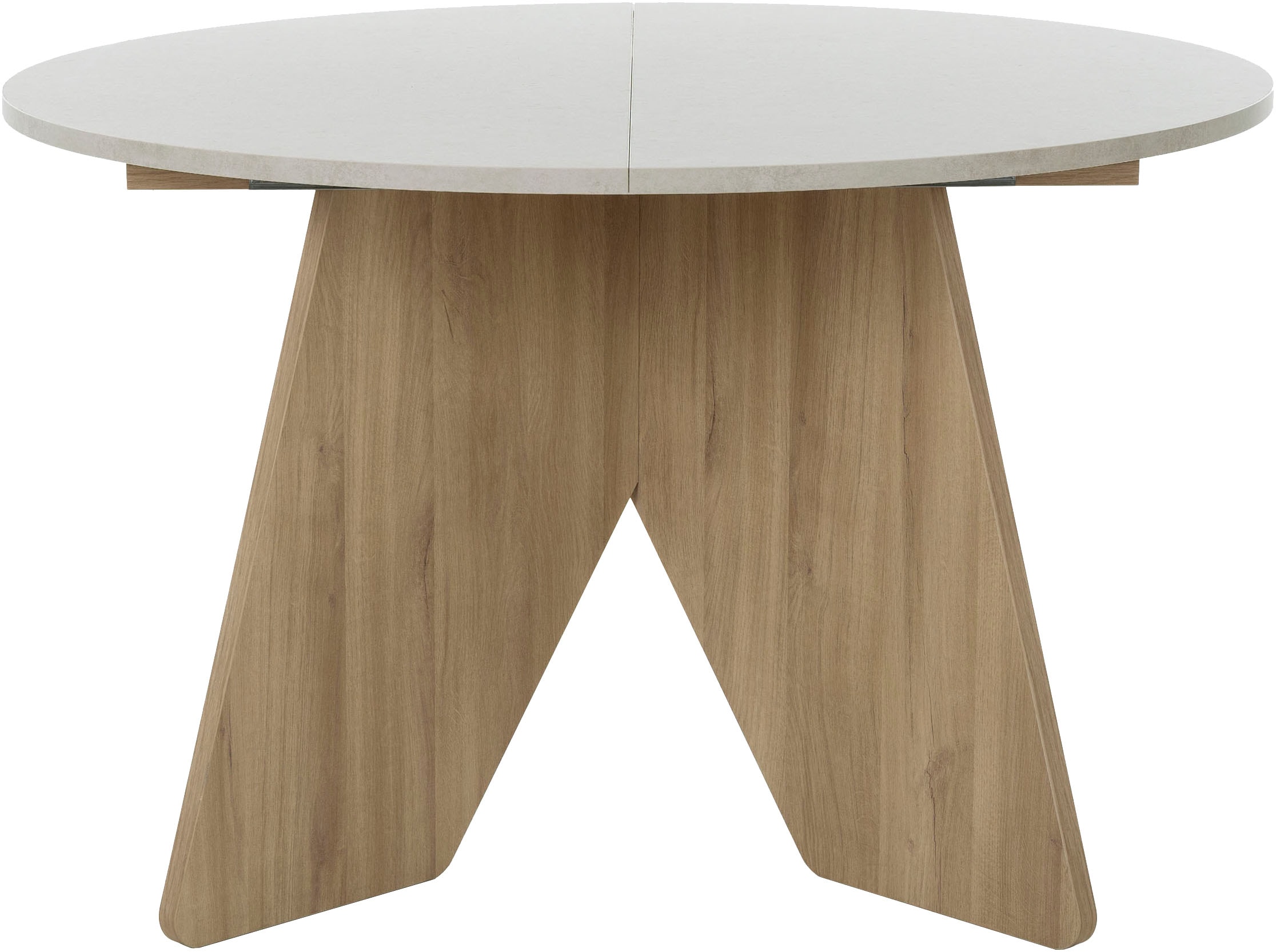 Image of Gami Esstisch "GALEO" Runder Tisch mit 1 Ausziehplatte
