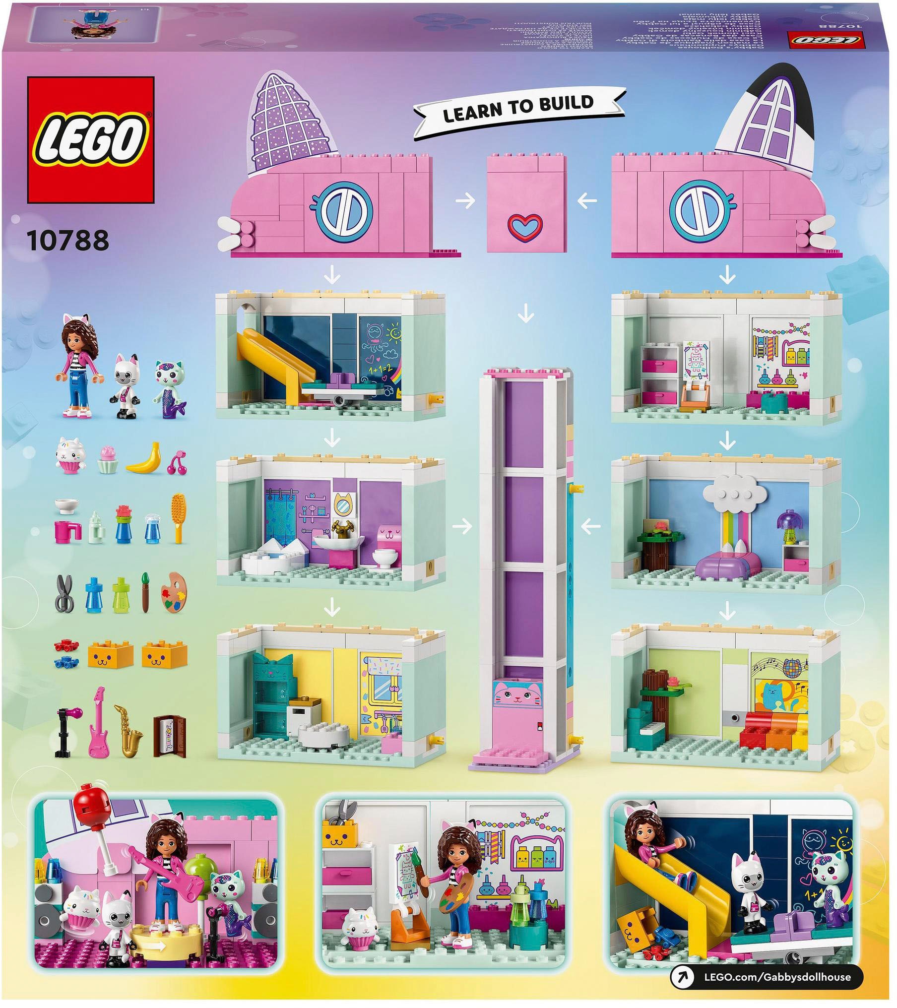 LEGO® Konstruktionsspielsteine »Gabbys Puppenhaus (10788), LEGO® Gabby's Dollhouse« Made in Europe