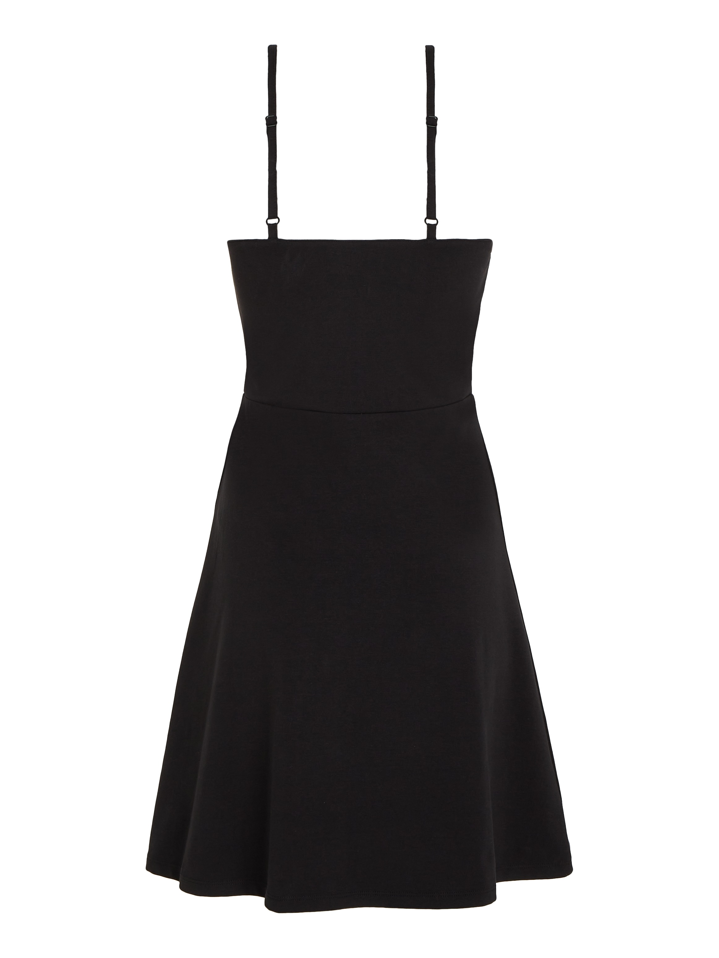 Tommy Jeans Spaghettikleid »TJW ESSENTIAL STRAP FLARE DRESS«, mit verstellbaren Spaghettiträgern