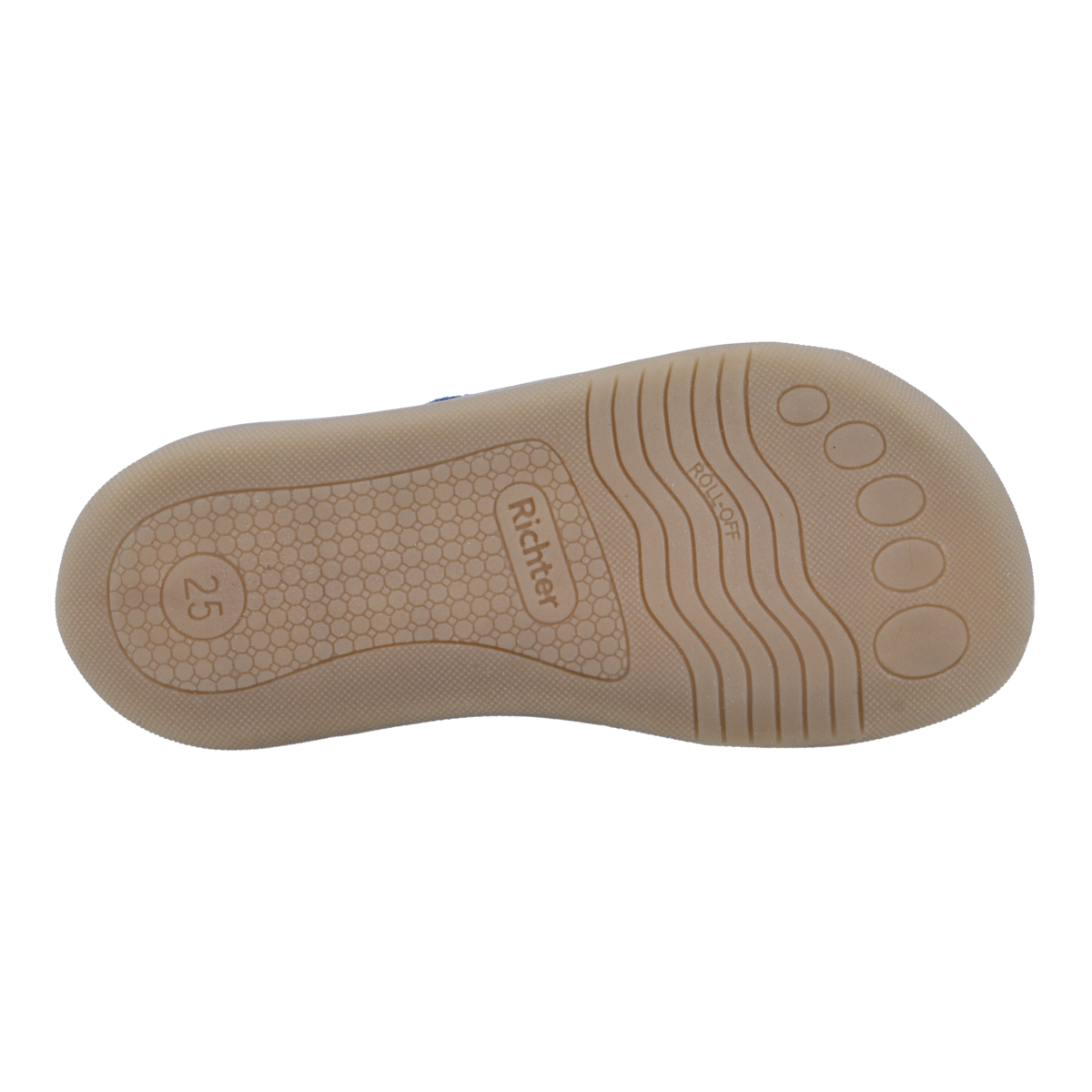 Richter Chaussures pieds nus »Fun (Felt)«  chausson avec motif tigre, gabarit de taille à télécharger