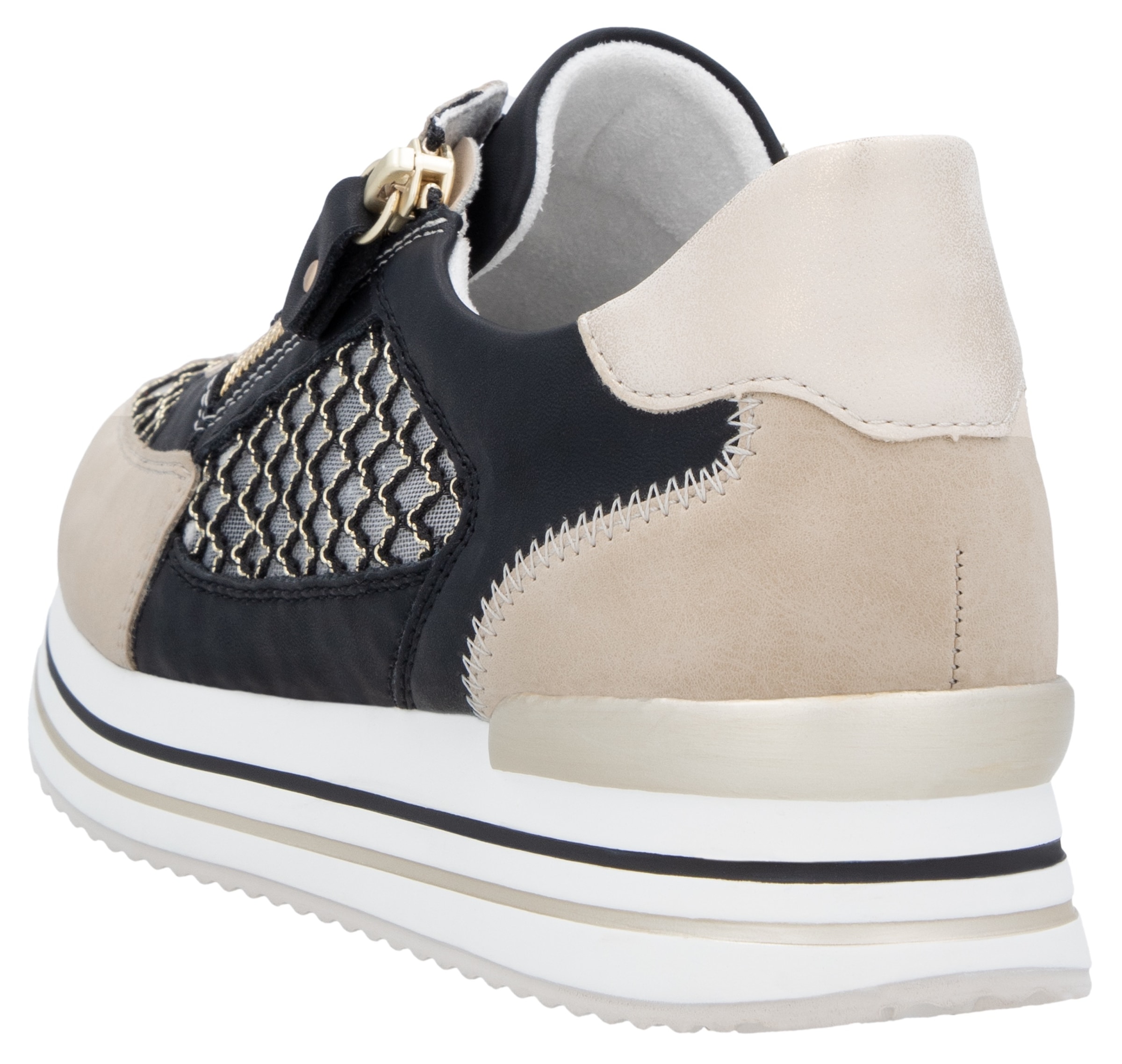 Remonte Baskets à plateforme  , Freiezitschuh, Halbschuh, Schnürschuh, vegan, Kontrastbesatz