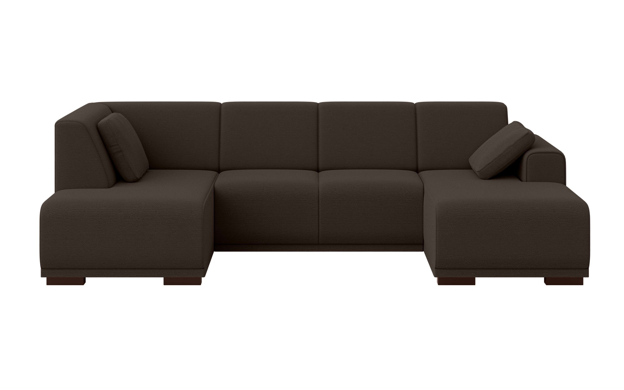 Home affaire Wohnlandschaft »BORNHOLM U-Form mit Recamiere rechts/links, B/T/H: 300/162/85 cm«, U-Form mit Wellenunterfederung, Recamiere rechts oder links bestellbar