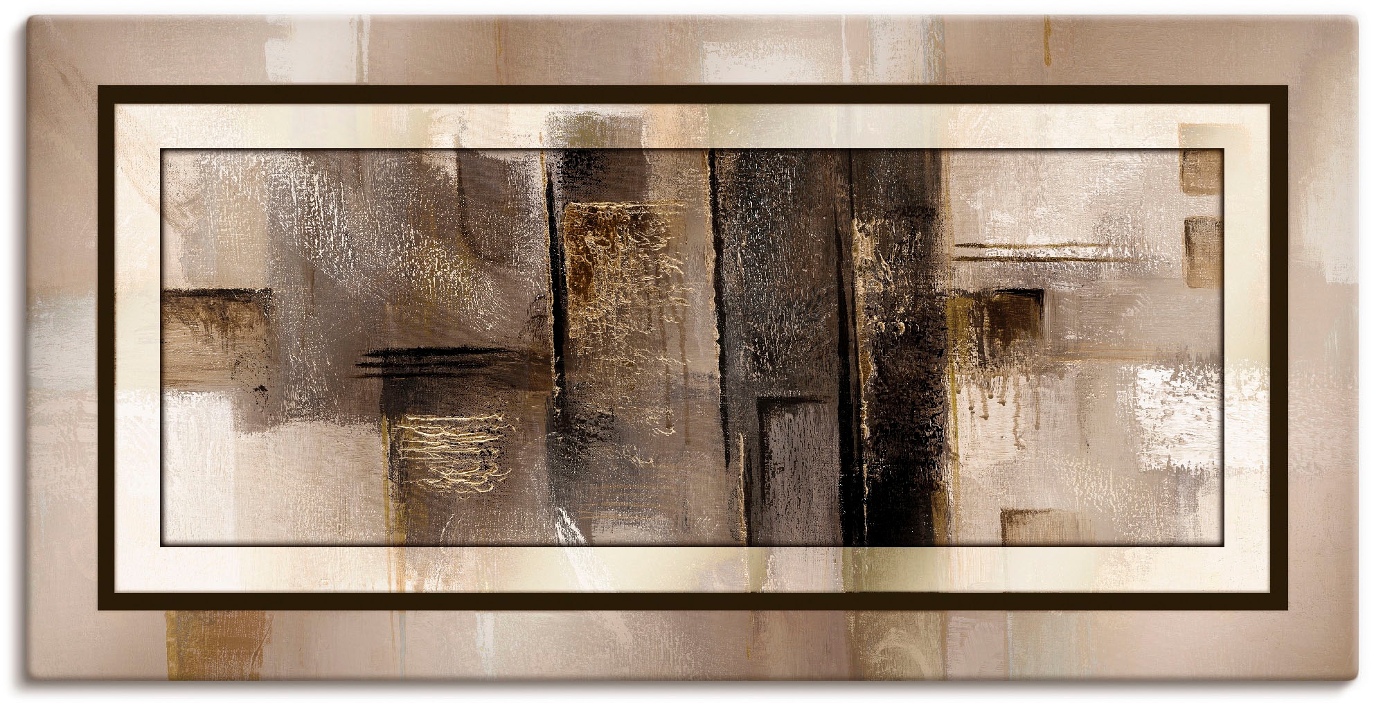 Artland Wandbild oder günstig St.), als Muster, Leinwandbild, kaufen (1 Poster Alubild, versch. Grössen - in 1«, Wandaufkleber »Quadrate abstrakt
