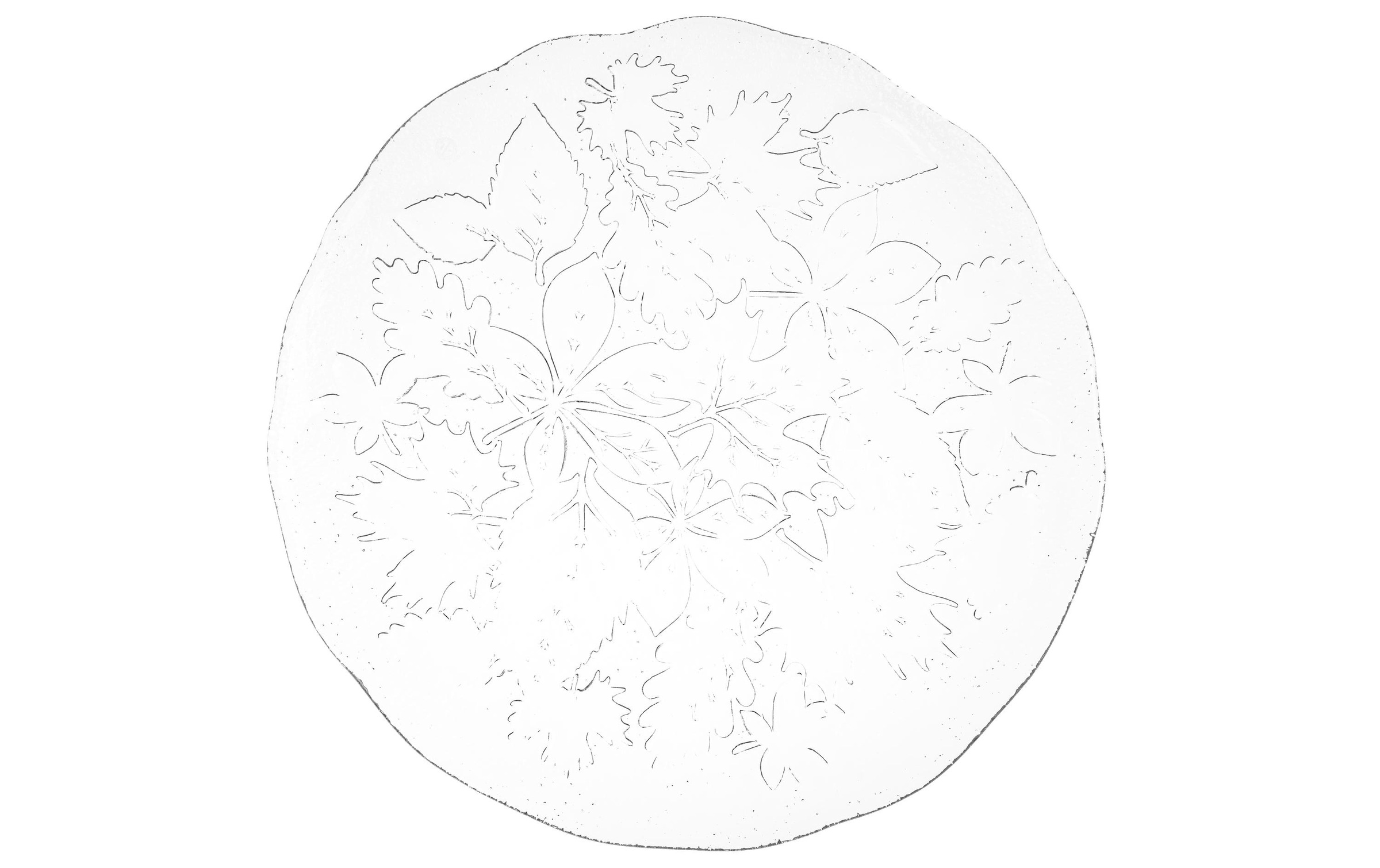 Glasi Hergiswil Plateau de service »Herbstblätter«