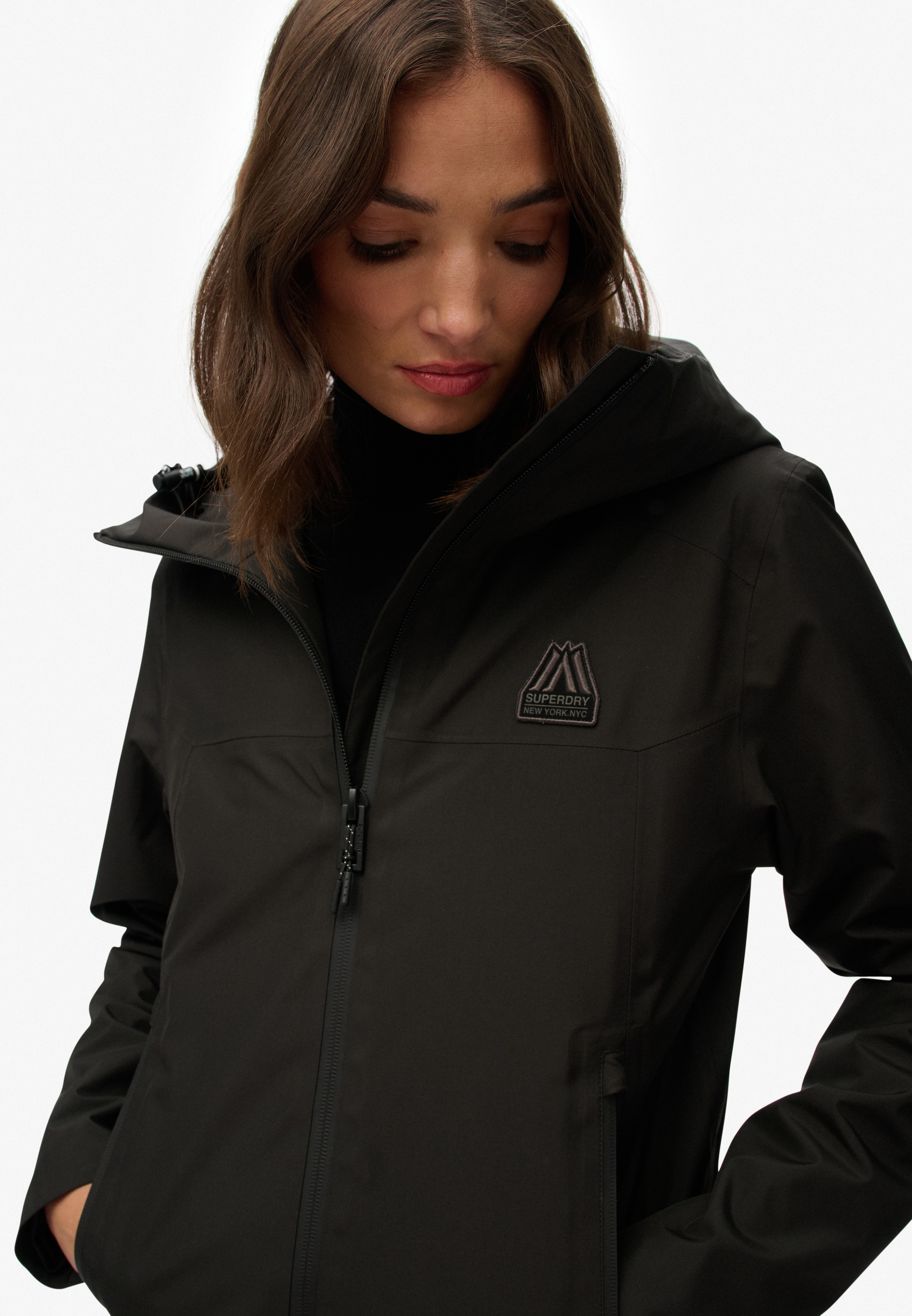 Superdry Outdoorjacke »WATERPROOF JACKET«, mit Kapuze, Wasserdicht (Säule wird nachgereicht)