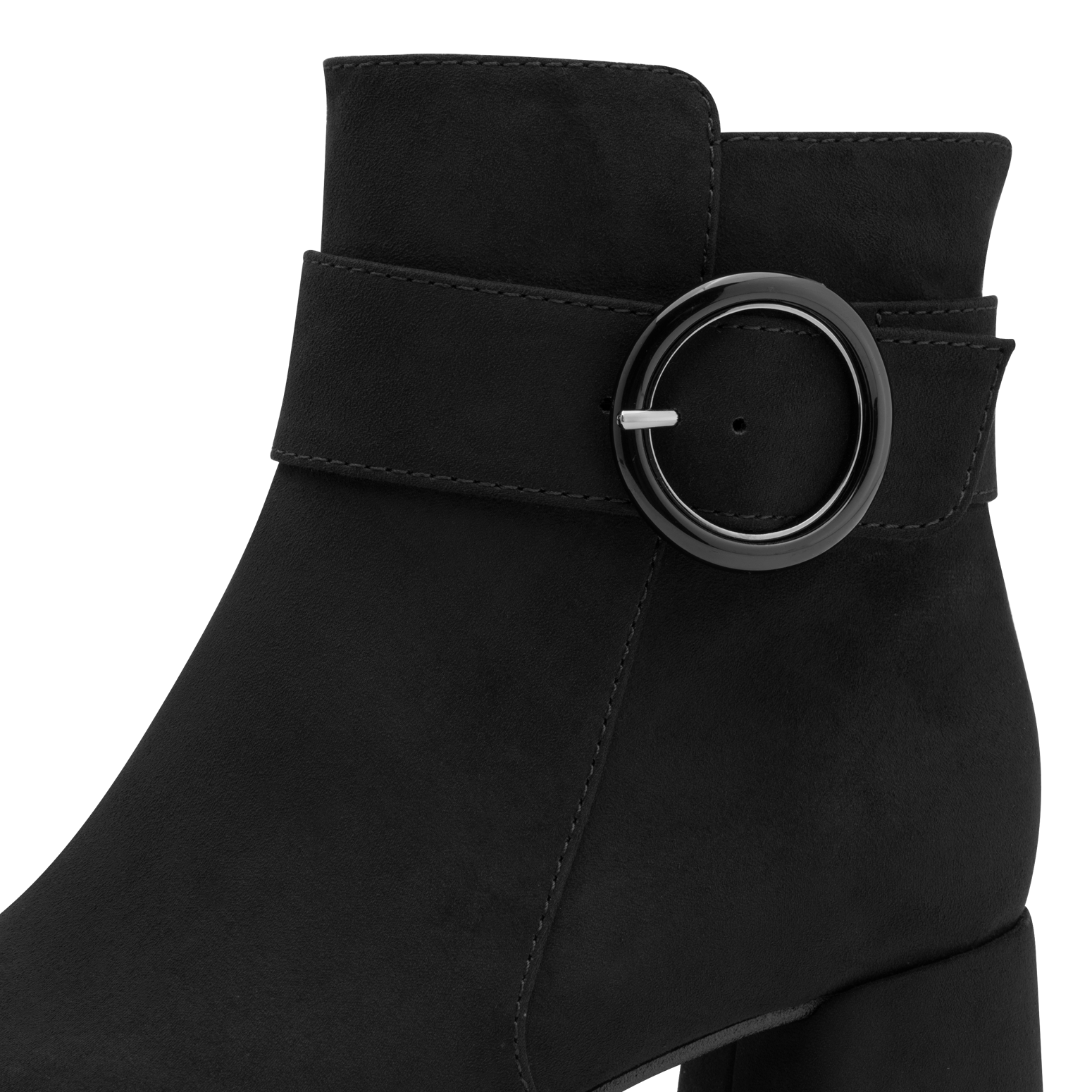 MARCO TOZZI Bottines  talon bloc, chaussure de soirée, chaussure de fête avec boucle décorative