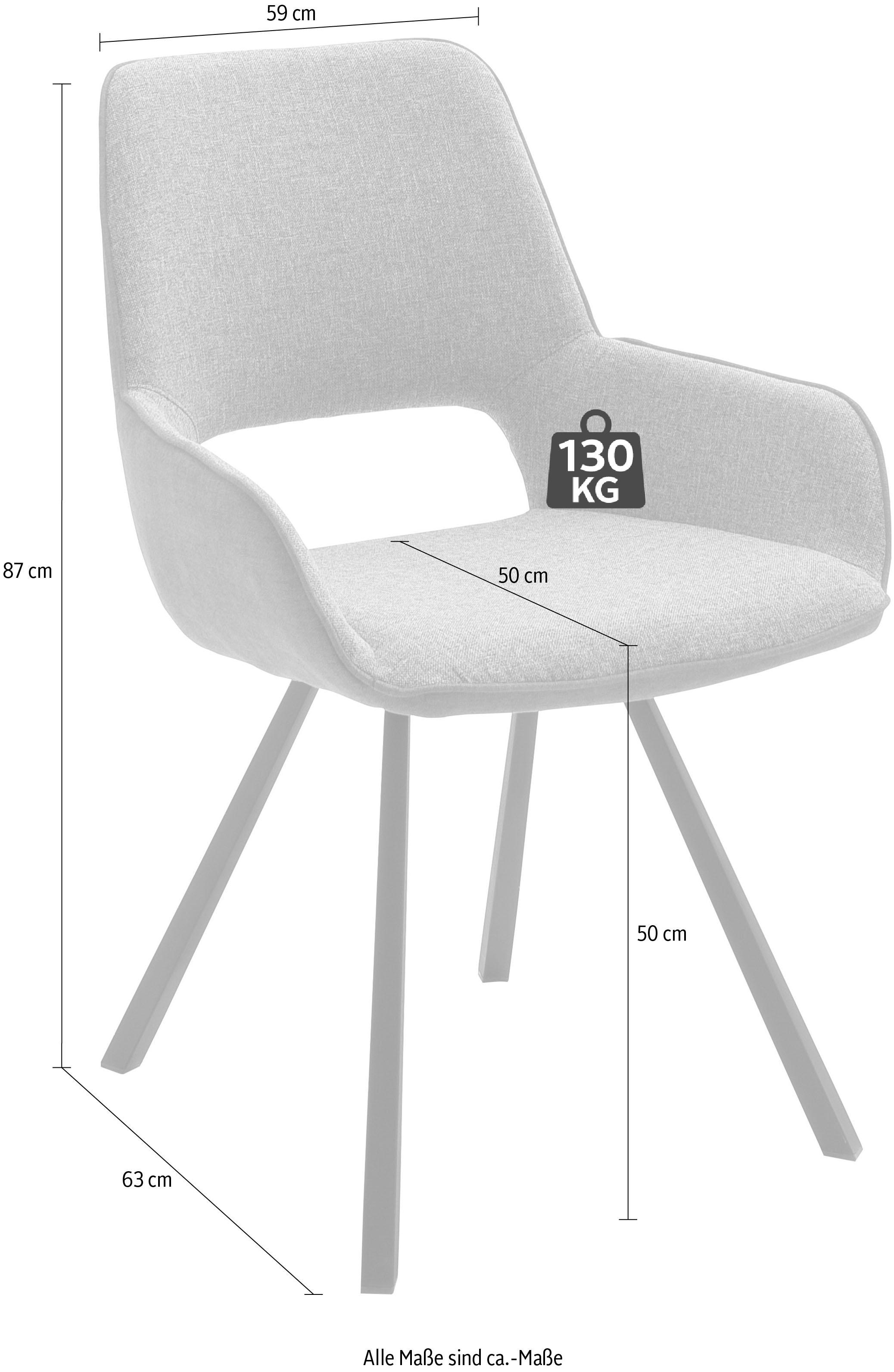 MCA furniture 4-Fussstuhl »Parana«, (Set), 2 St., Stuhl belastbar bis 120 Kg  à bas prix