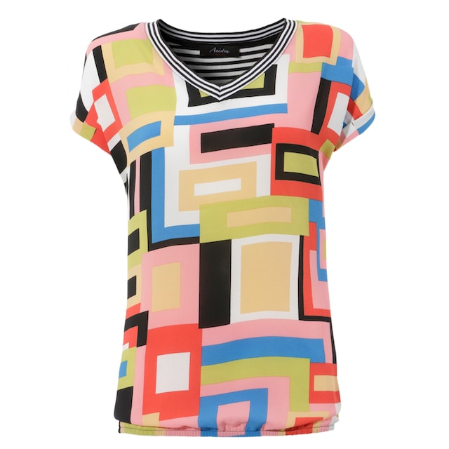 ♕ Aniston CASUAL T-Shirt, im Material- und Mustermix versandkostenfrei  kaufen